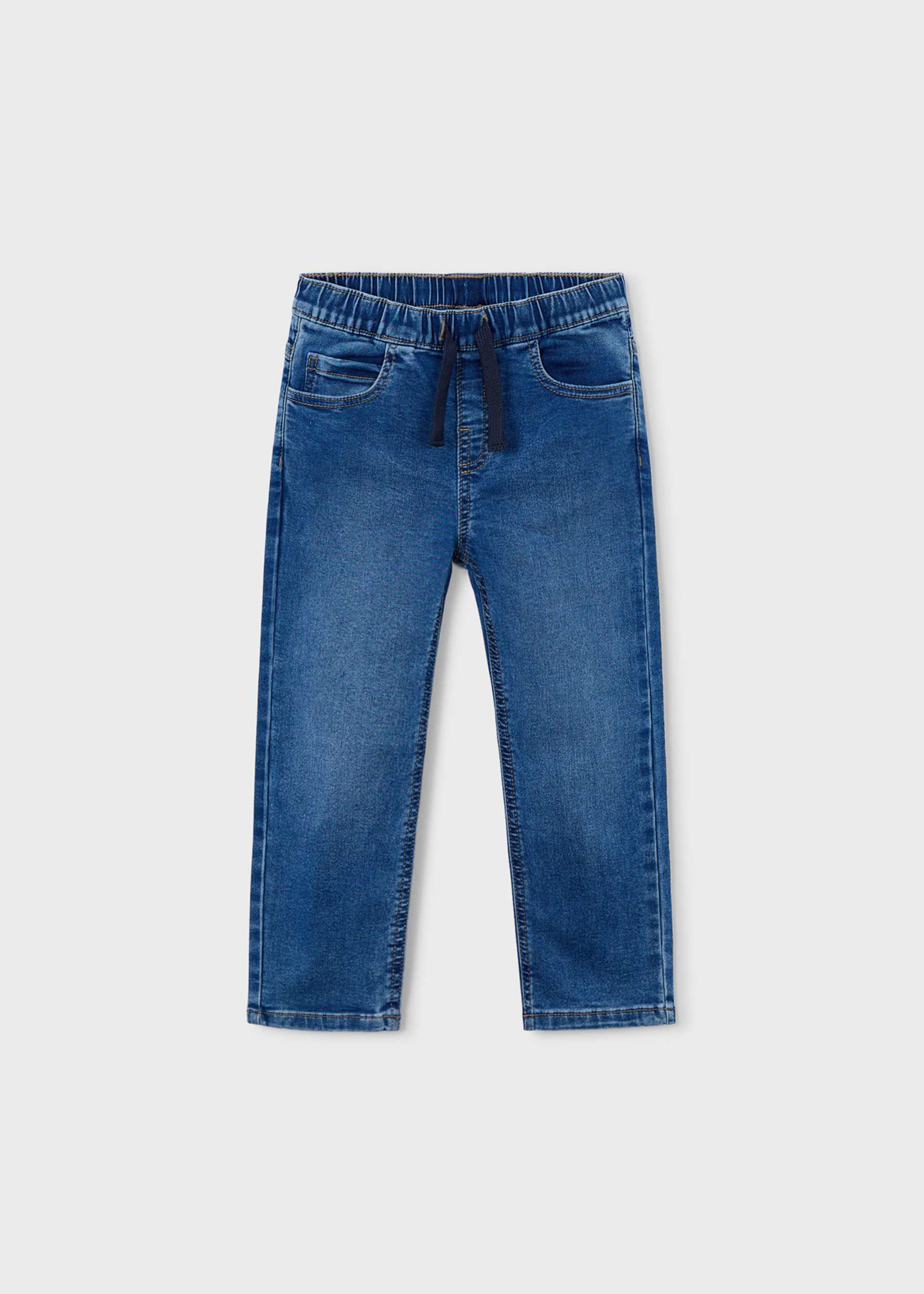 Calças soft denim jogger menino