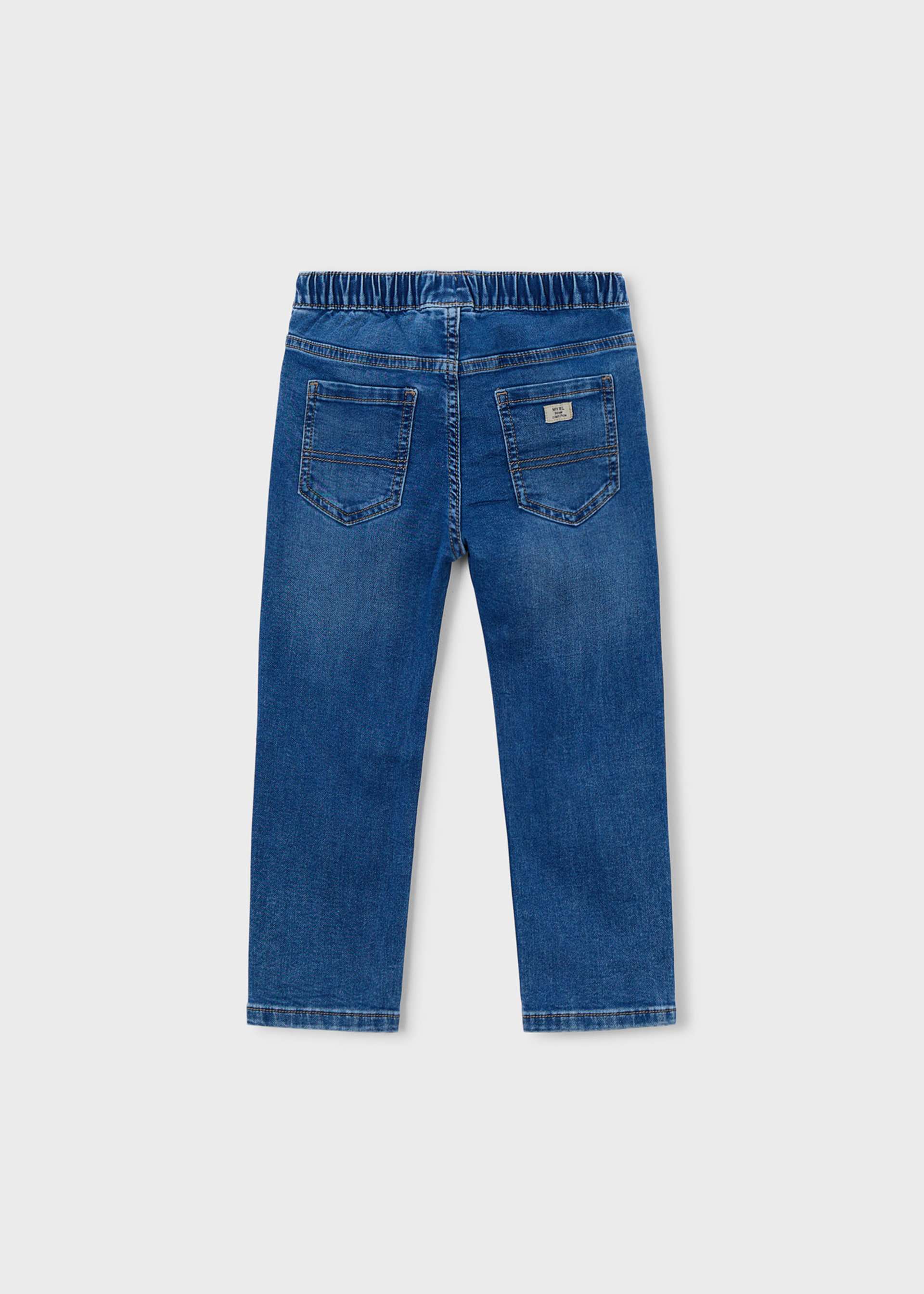 Calças soft denim jogger menino