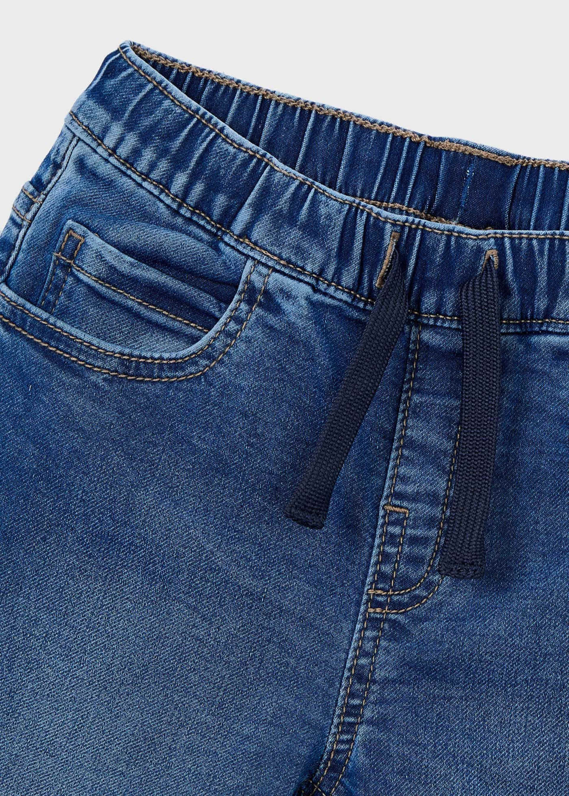Calças soft denim jogger menino