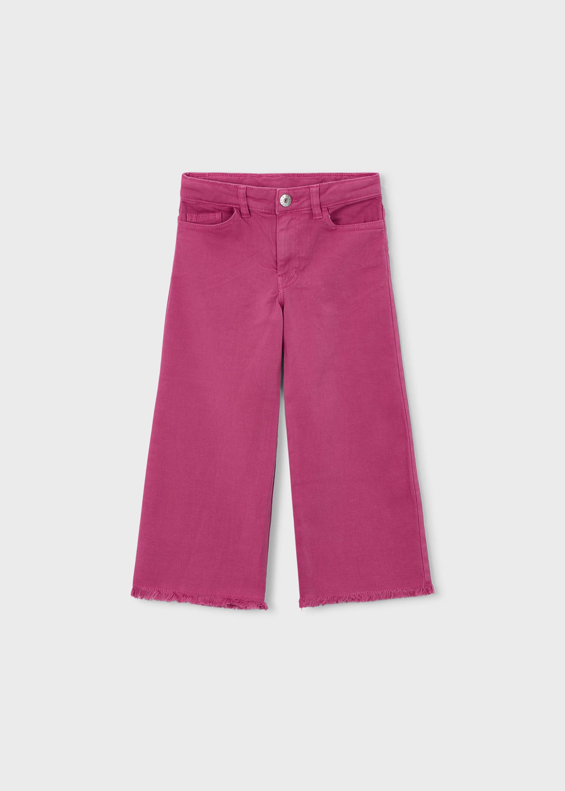 Pantalón sarga wide leg