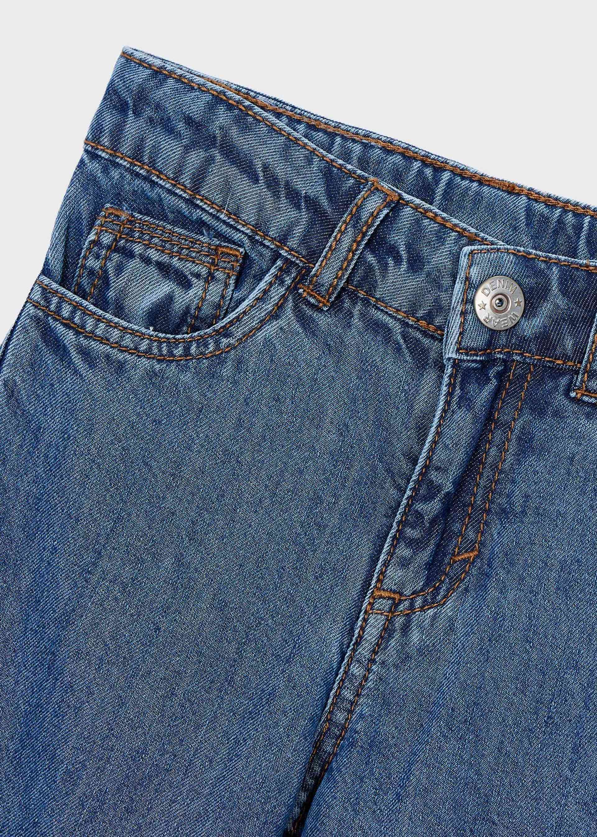 Calças denim fluidas menina