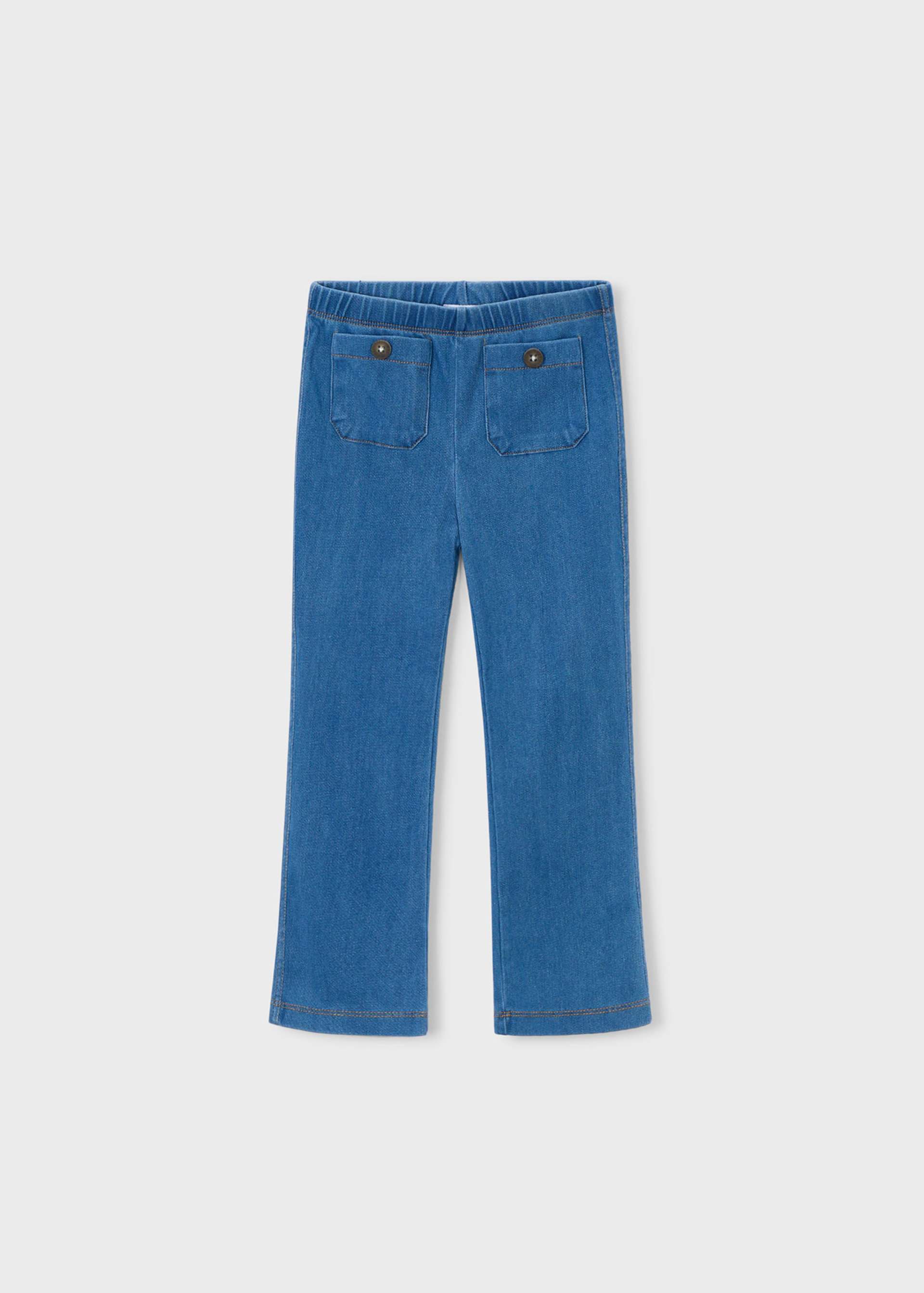 Girls' flare leggings with pockets