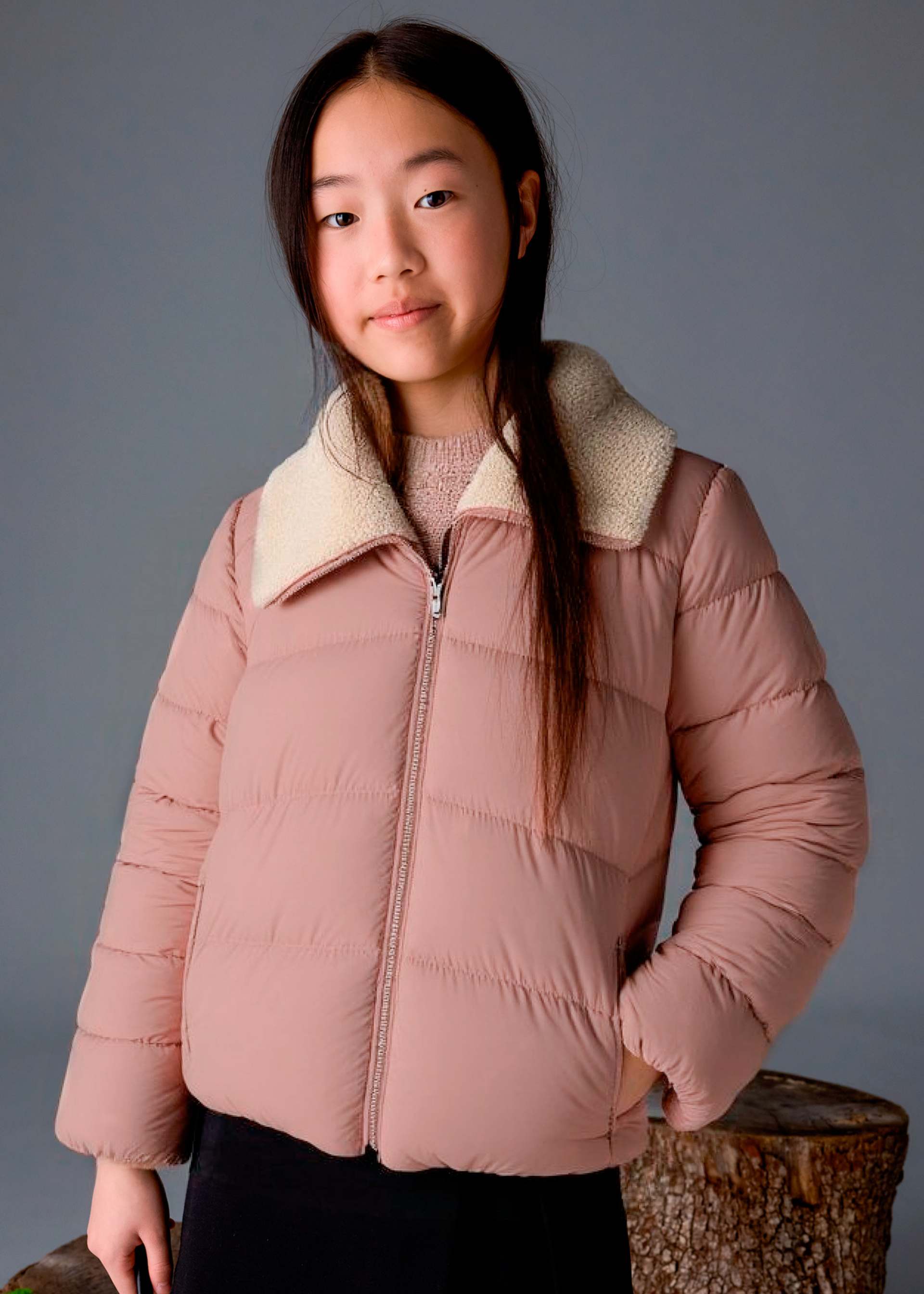 Girl Sherpa Puffer Jacket