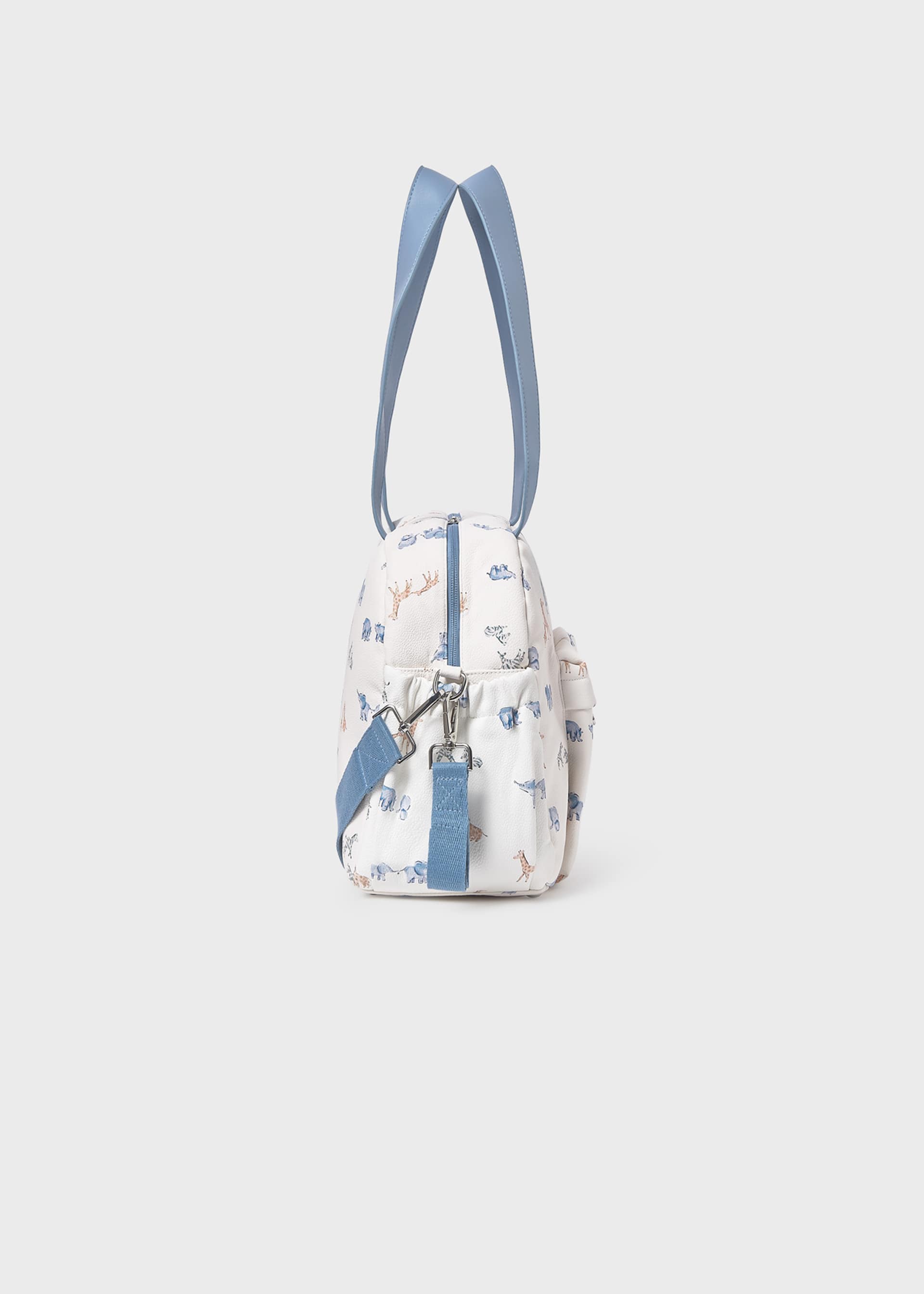 Medium printed maternity bag