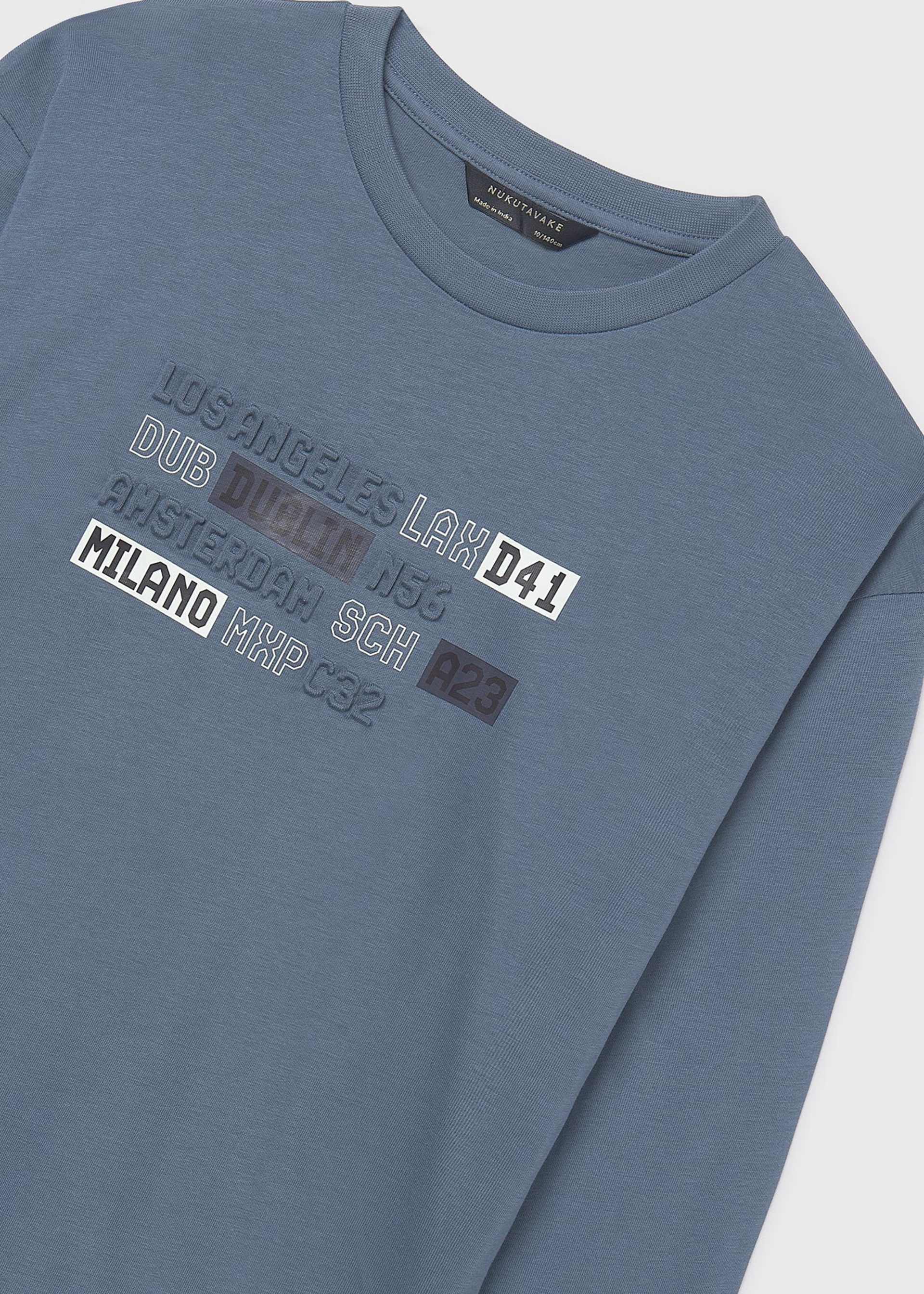 Boys embossed letters T-shirt