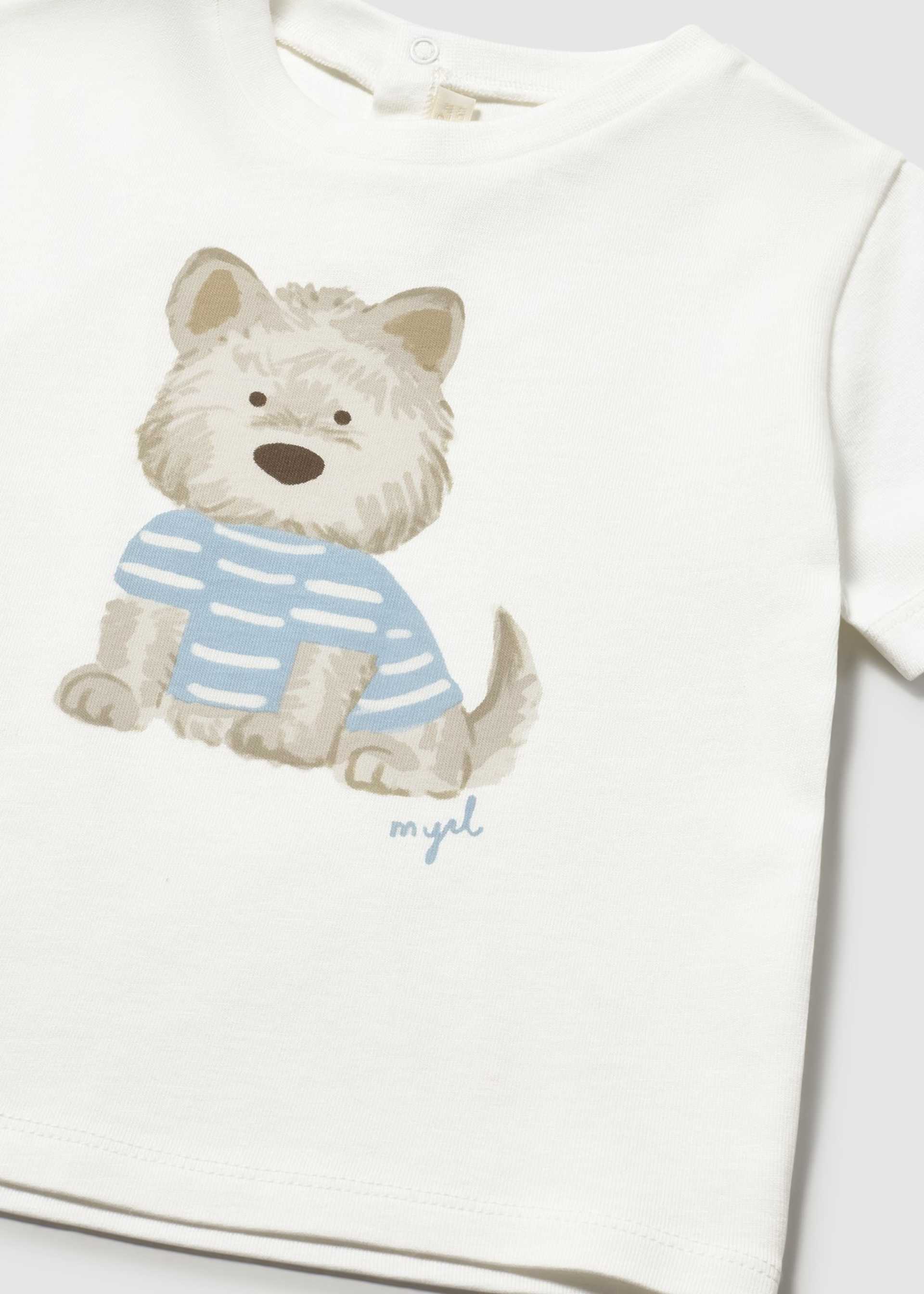 T-shirt chiot bébé