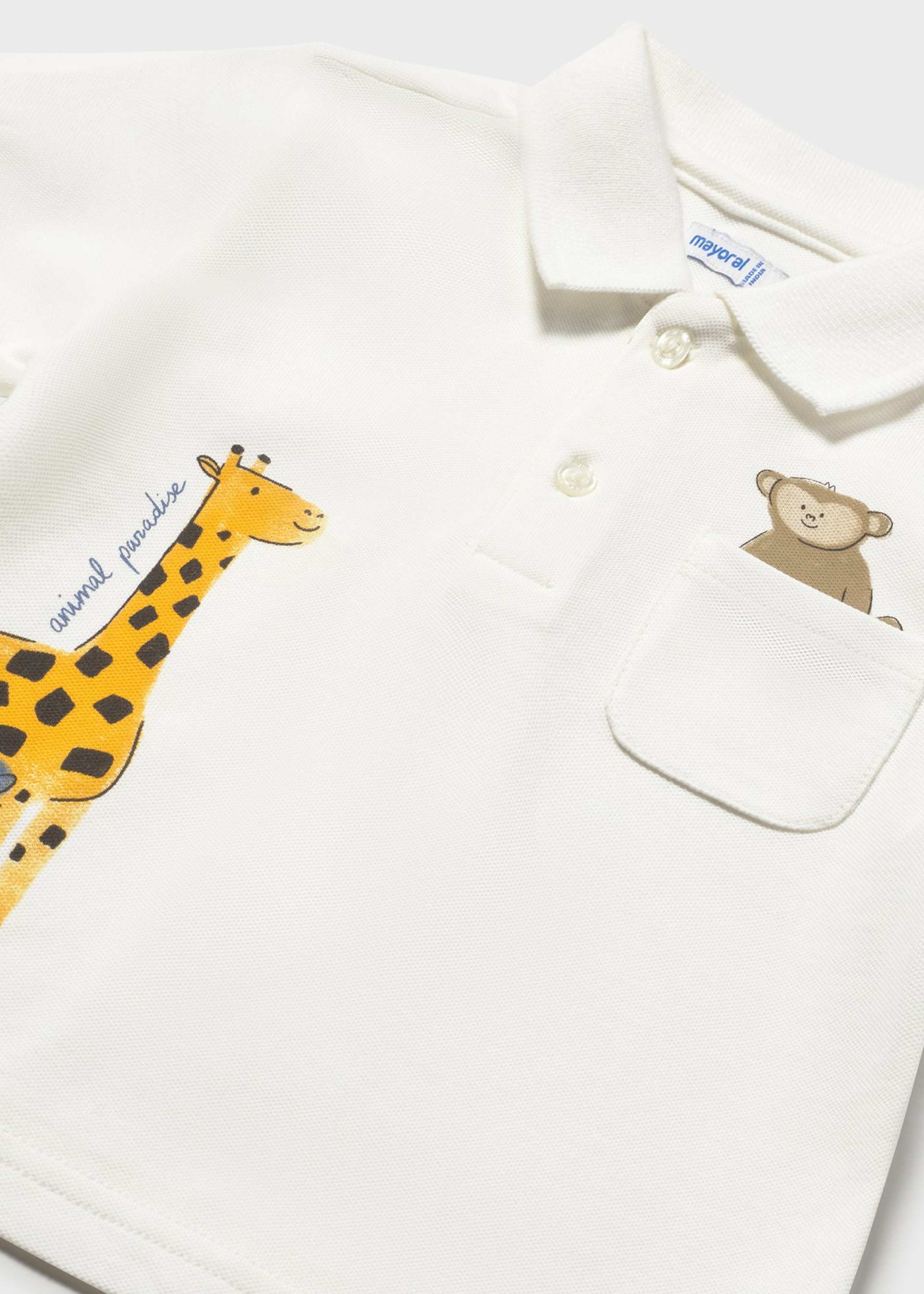 Baby animal polo shirt