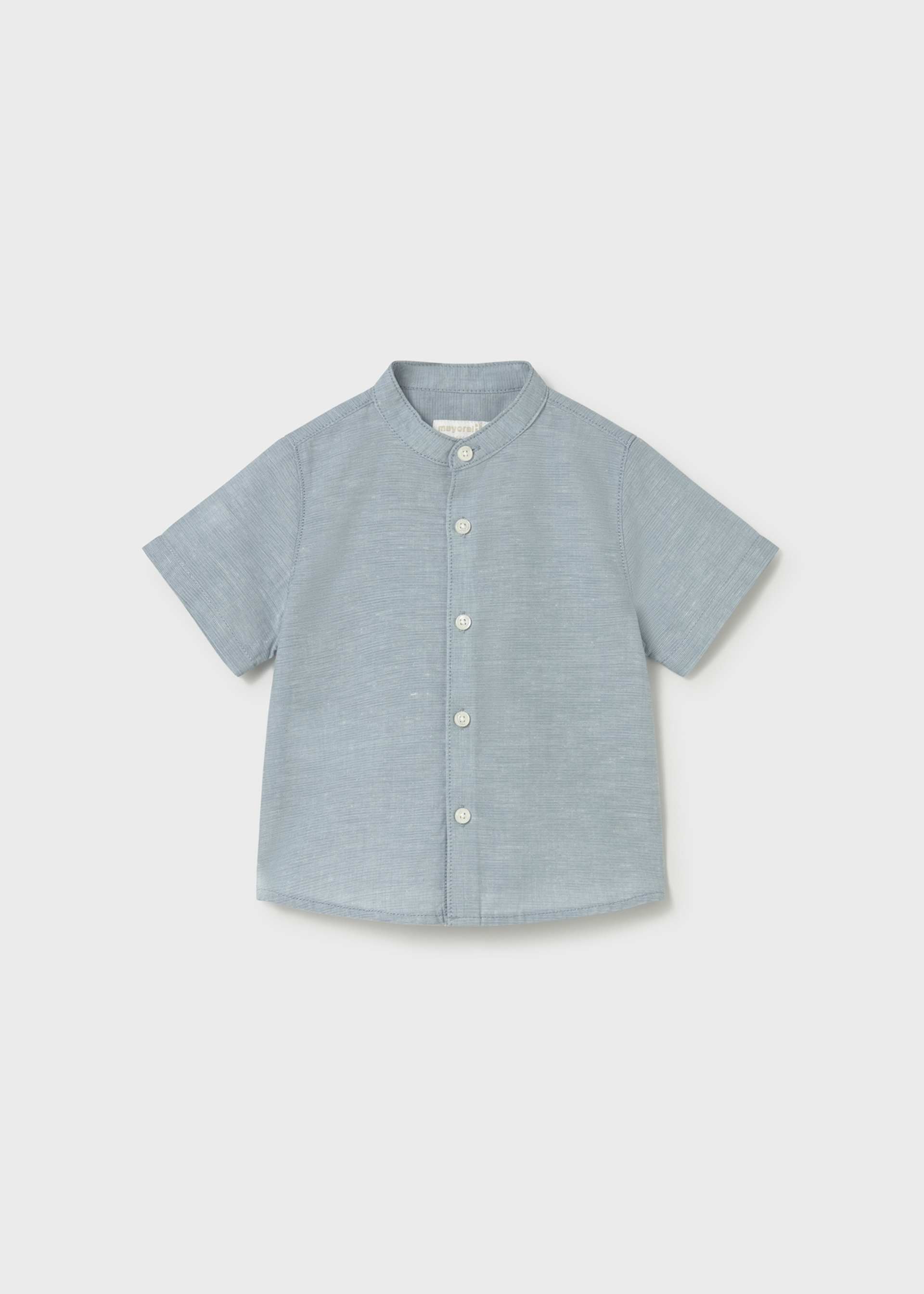 Chemise avec lin et col mao bébé