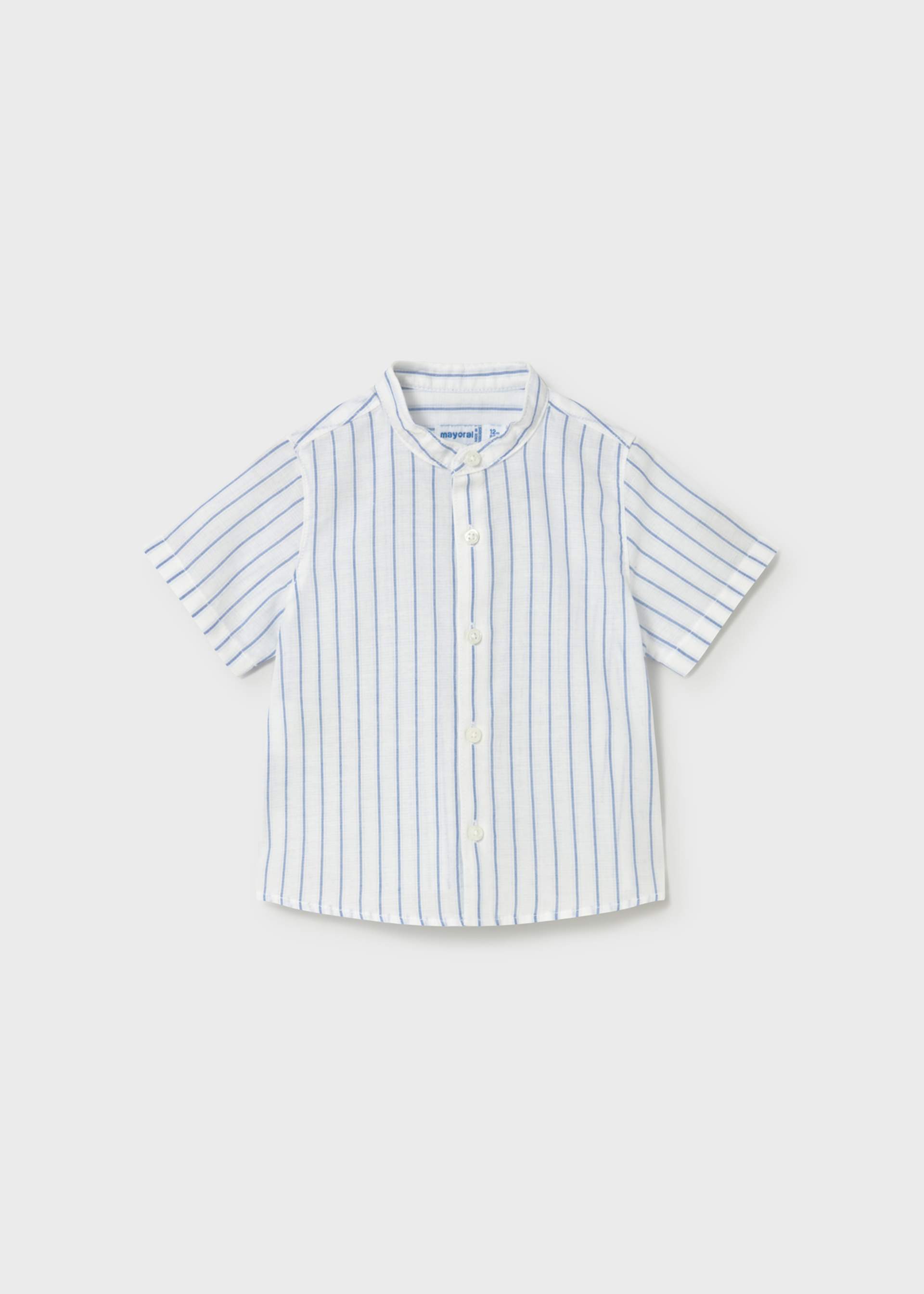Chemise avec lin et col mao bébé