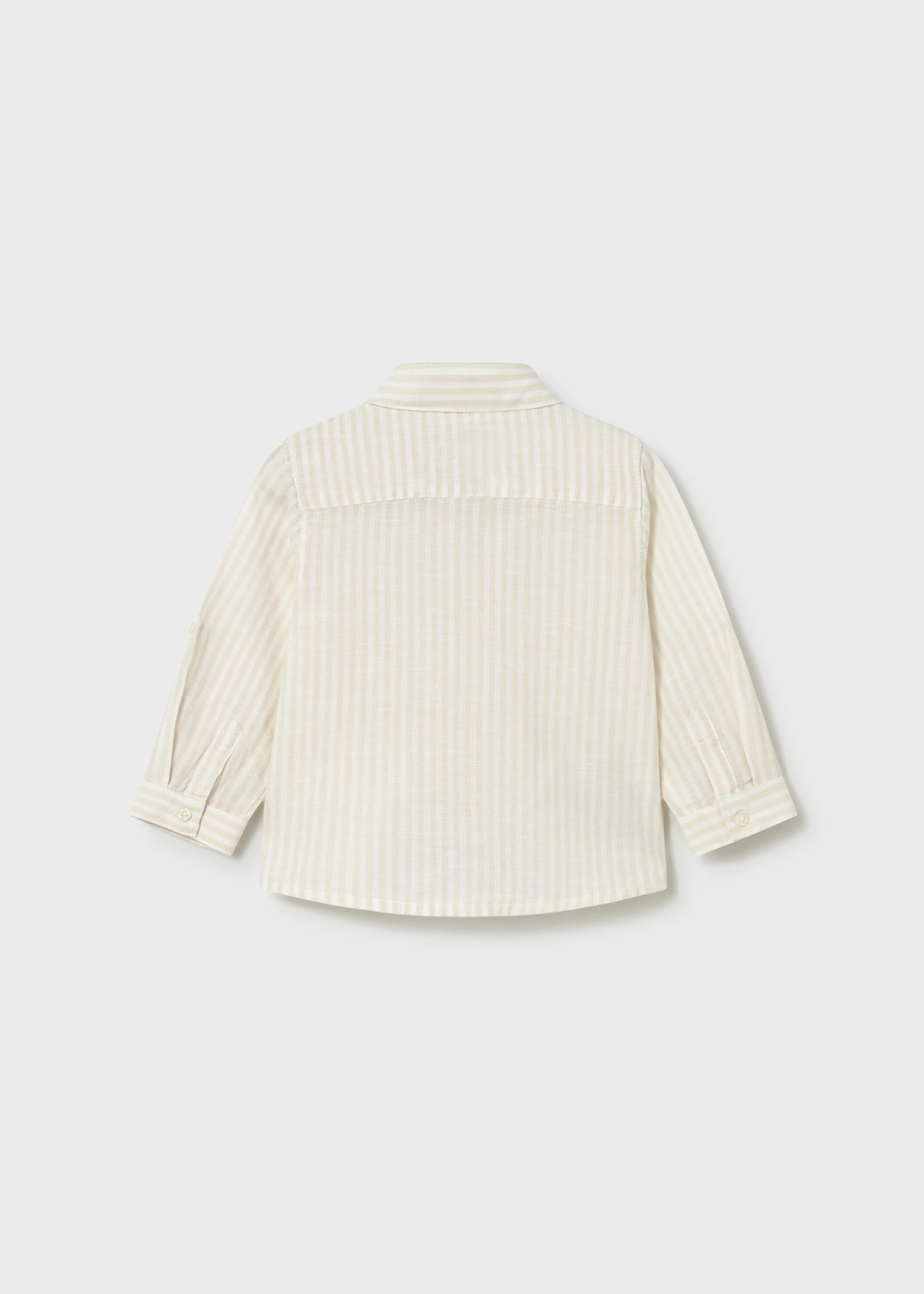 Baby long-sleeved linen shirt
