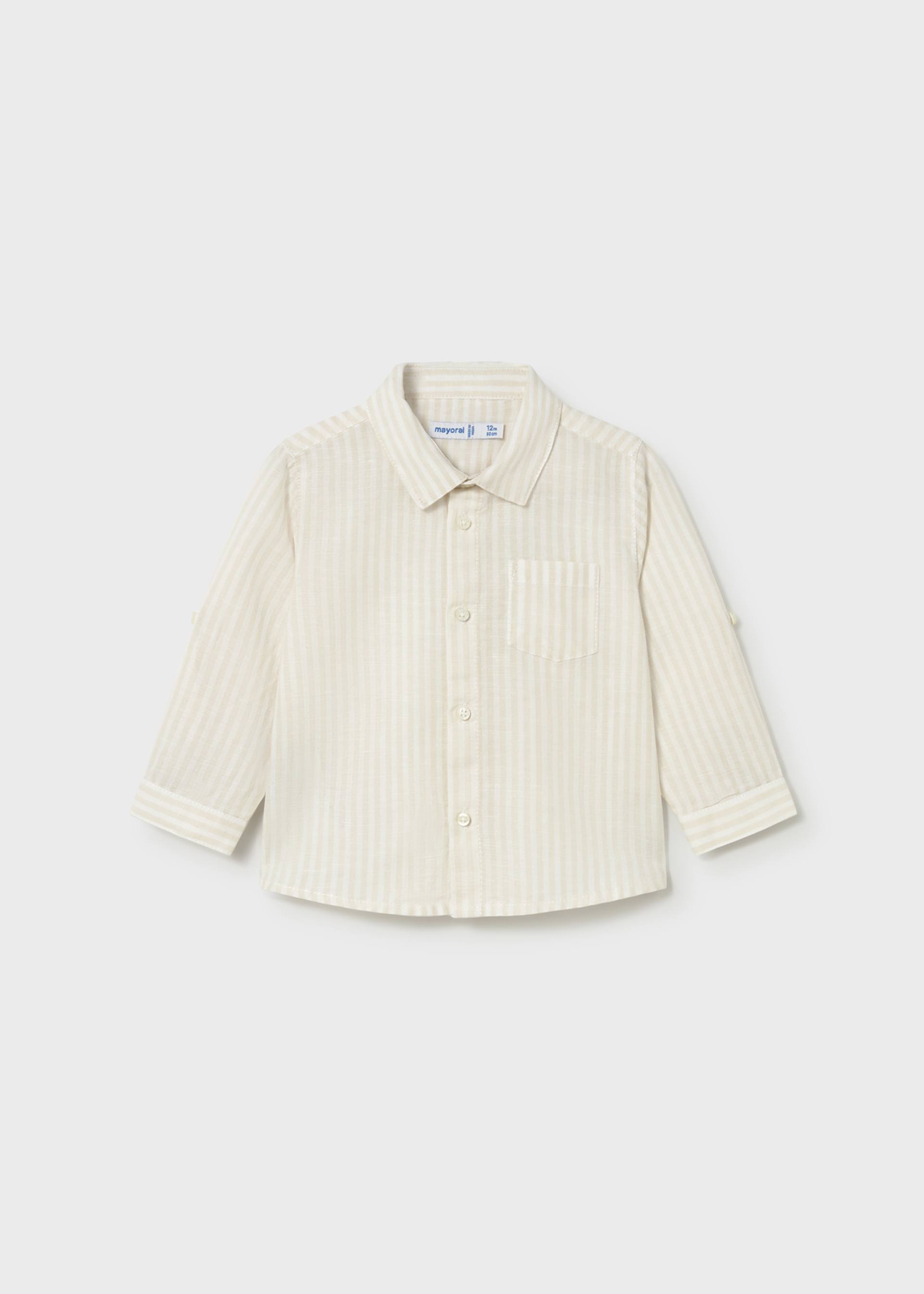 Baby long-sleeved linen shirt