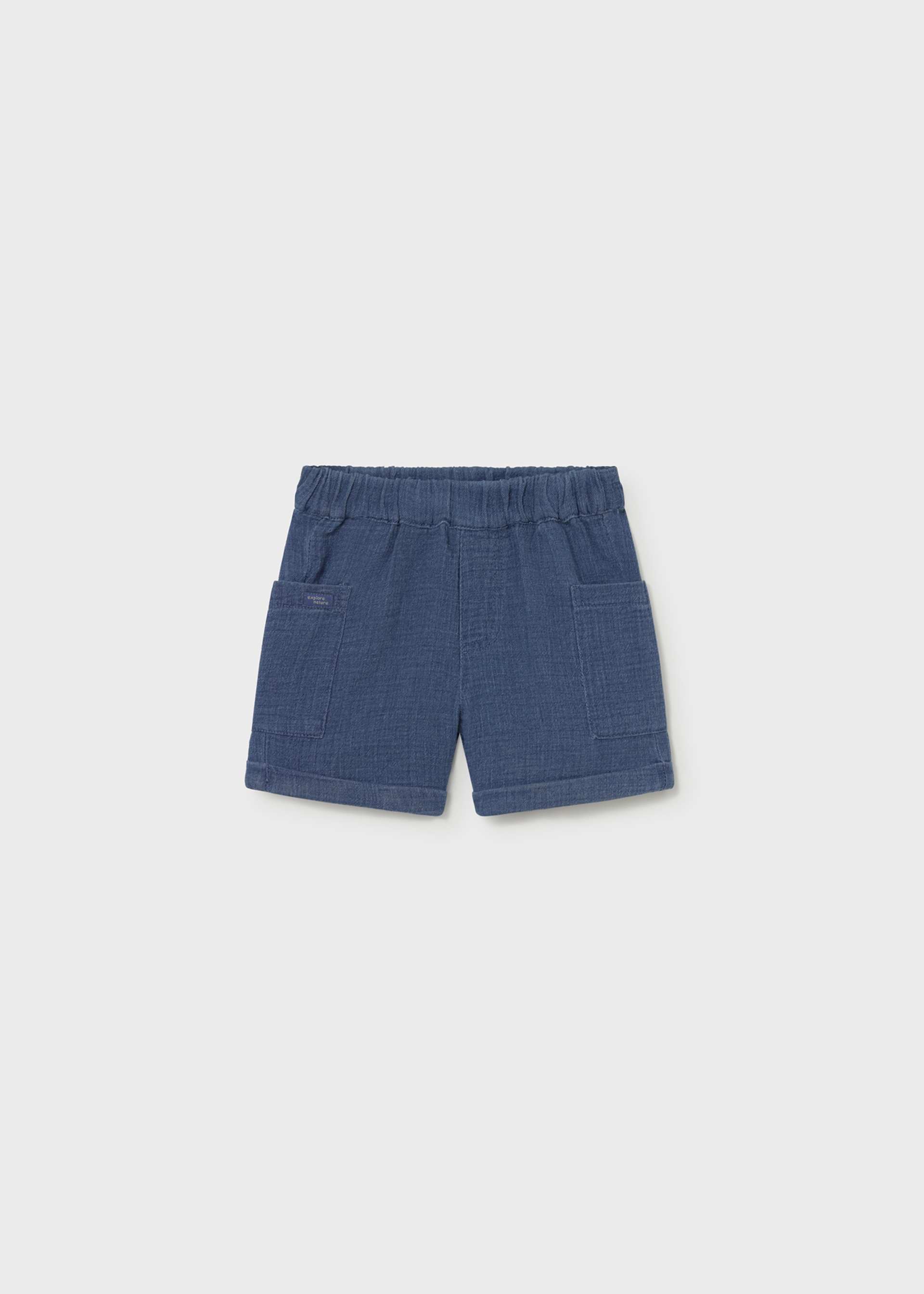 Bermuda bambula en denim bébé