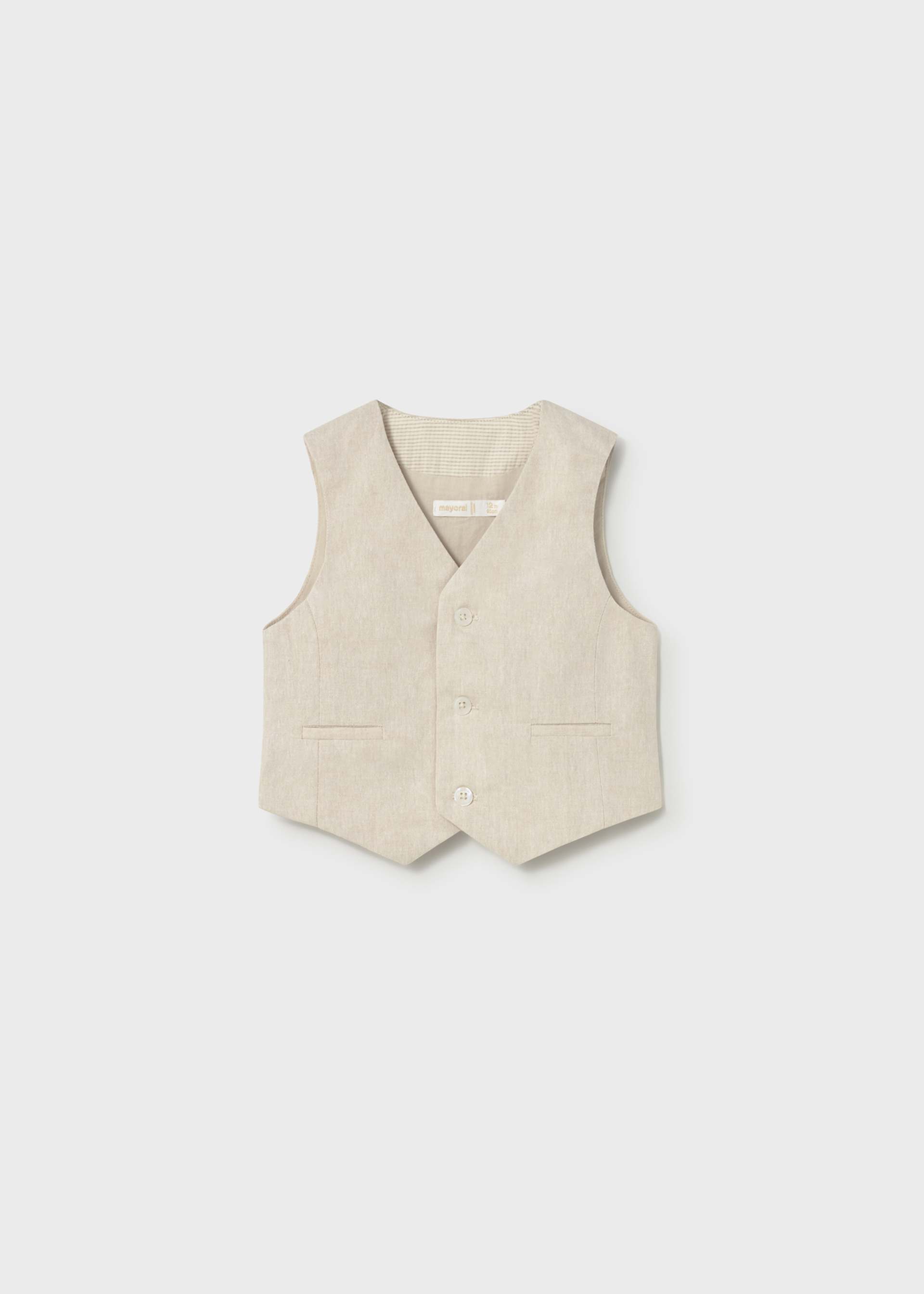 Gilet elegante in lino neonato