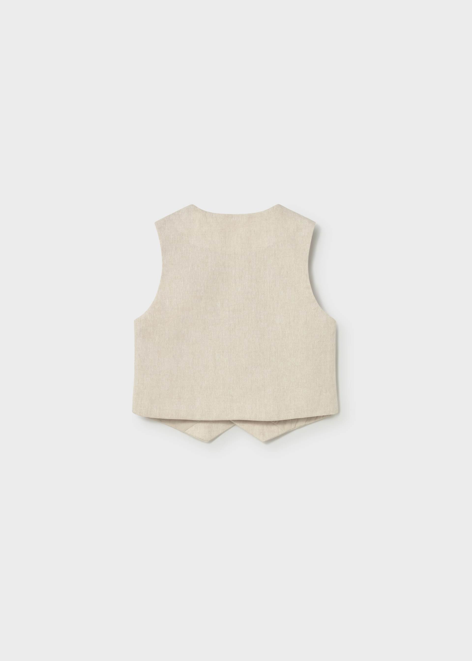 Gilet elegante in lino neonato