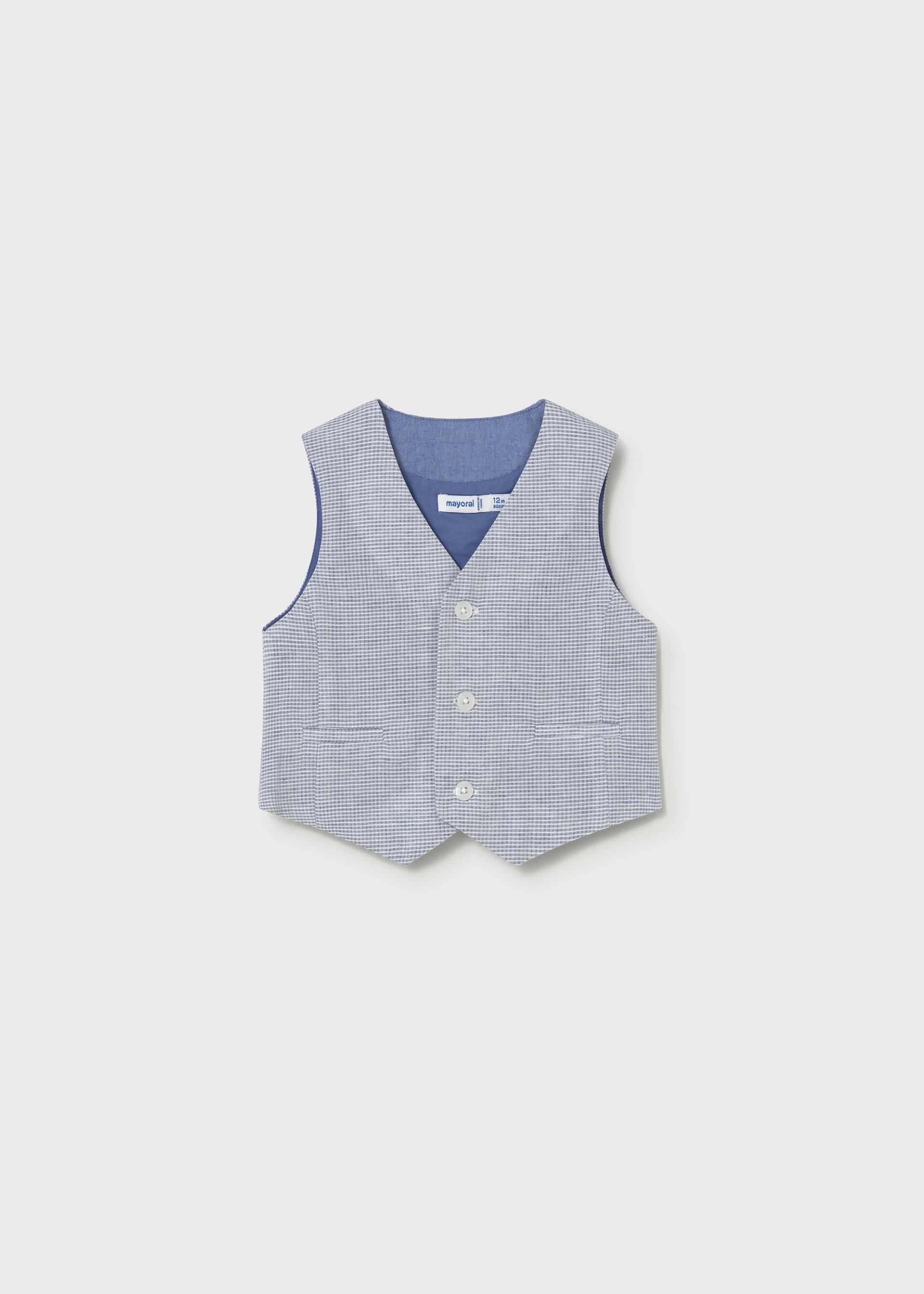 Baby linen waistcoat