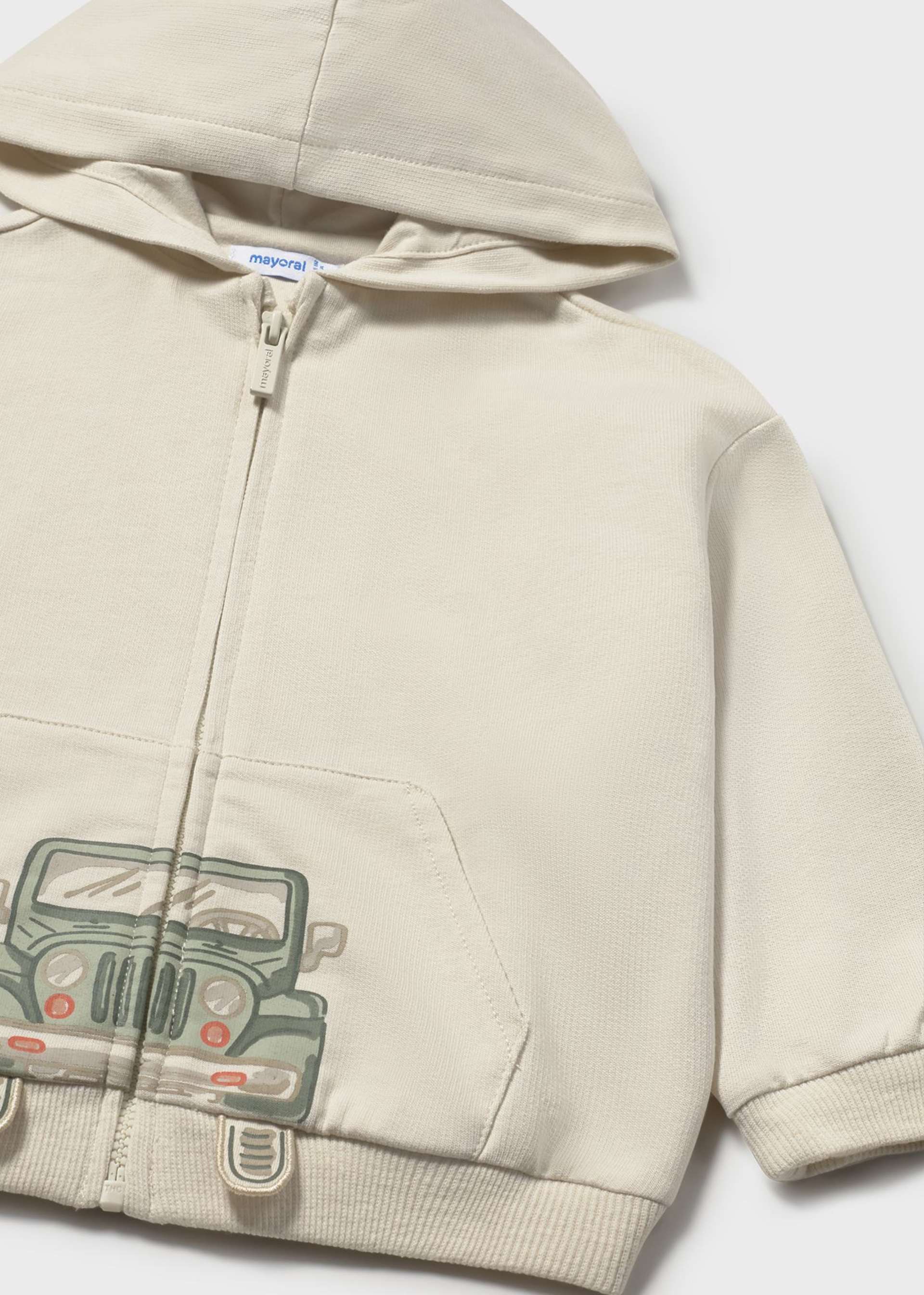 Sudadera cremallera interactiva bebé