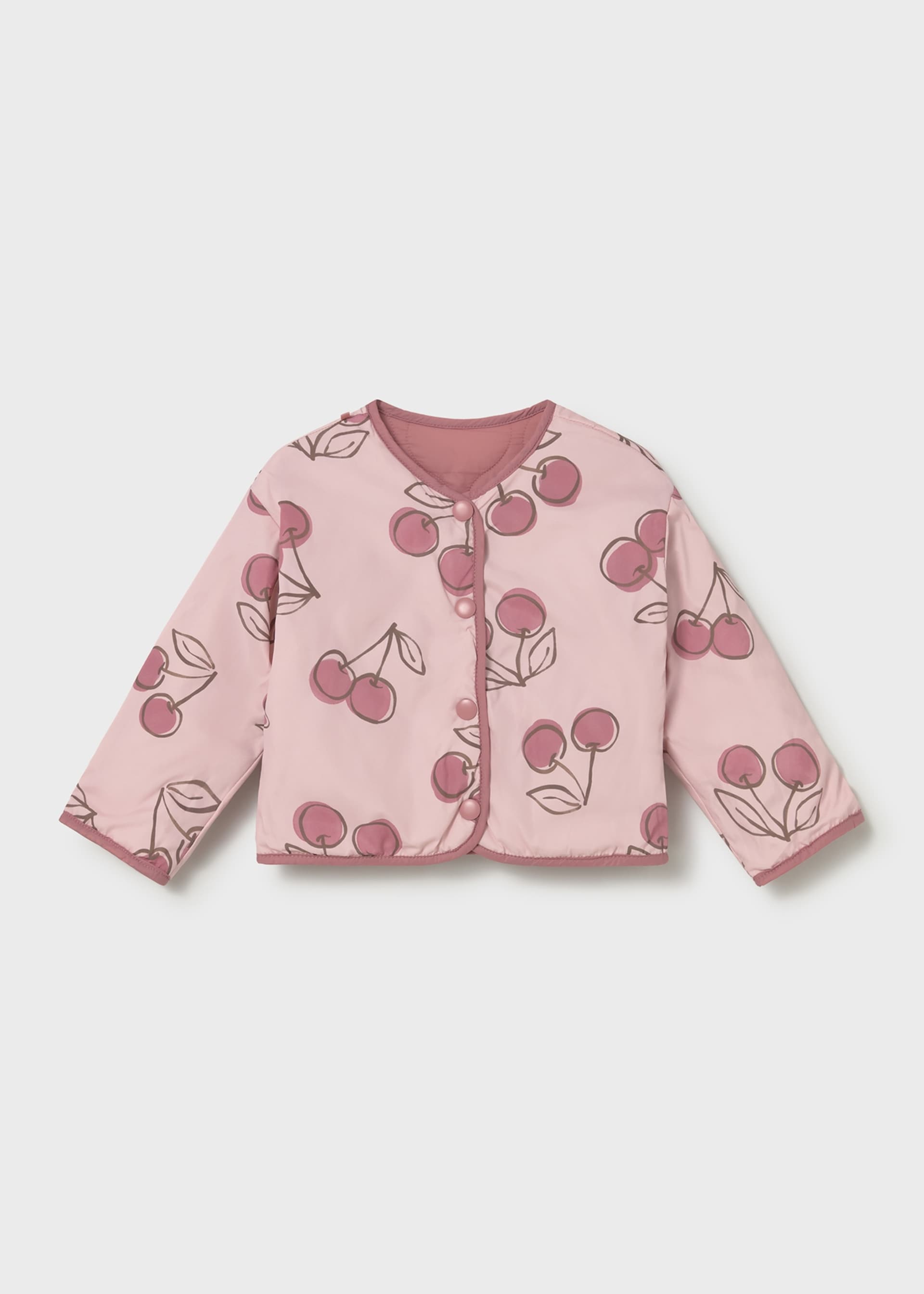 Veste coupe-vent matelassée imprimée réversible bébé