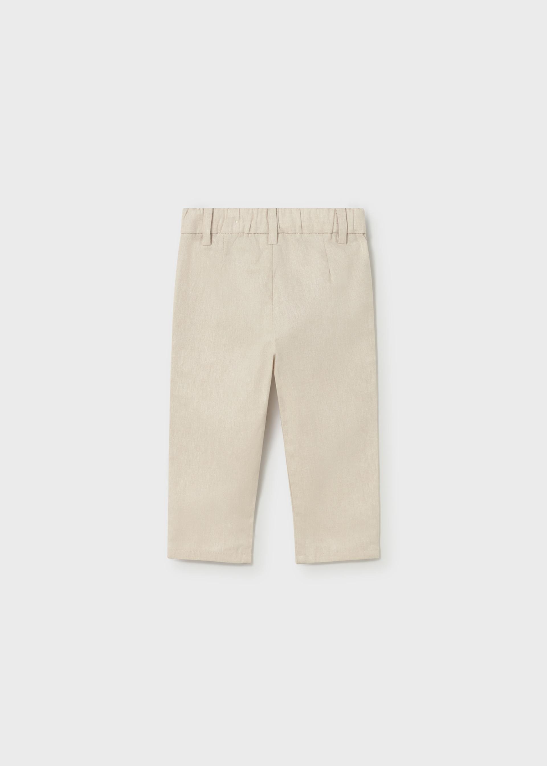 Pantalon en coton et lin bébé