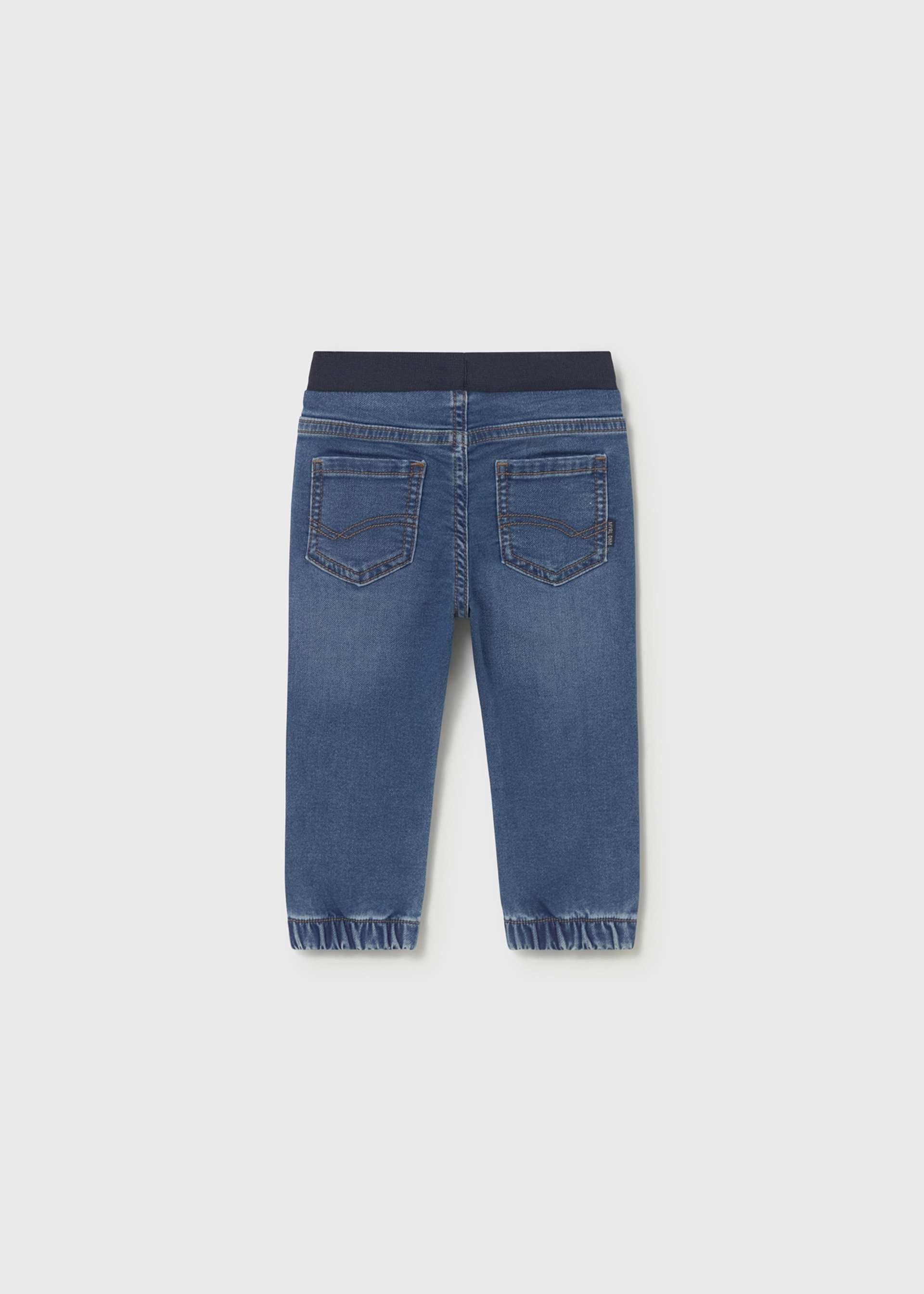 Pantalon en denim à taille élastique bébé