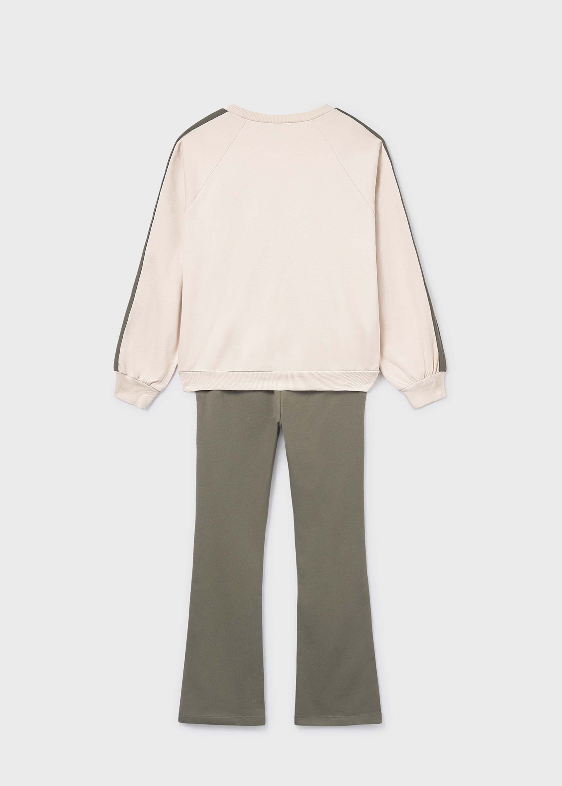 Set Leggings mit Schlag und Sweatshirt Teenager Mädchen