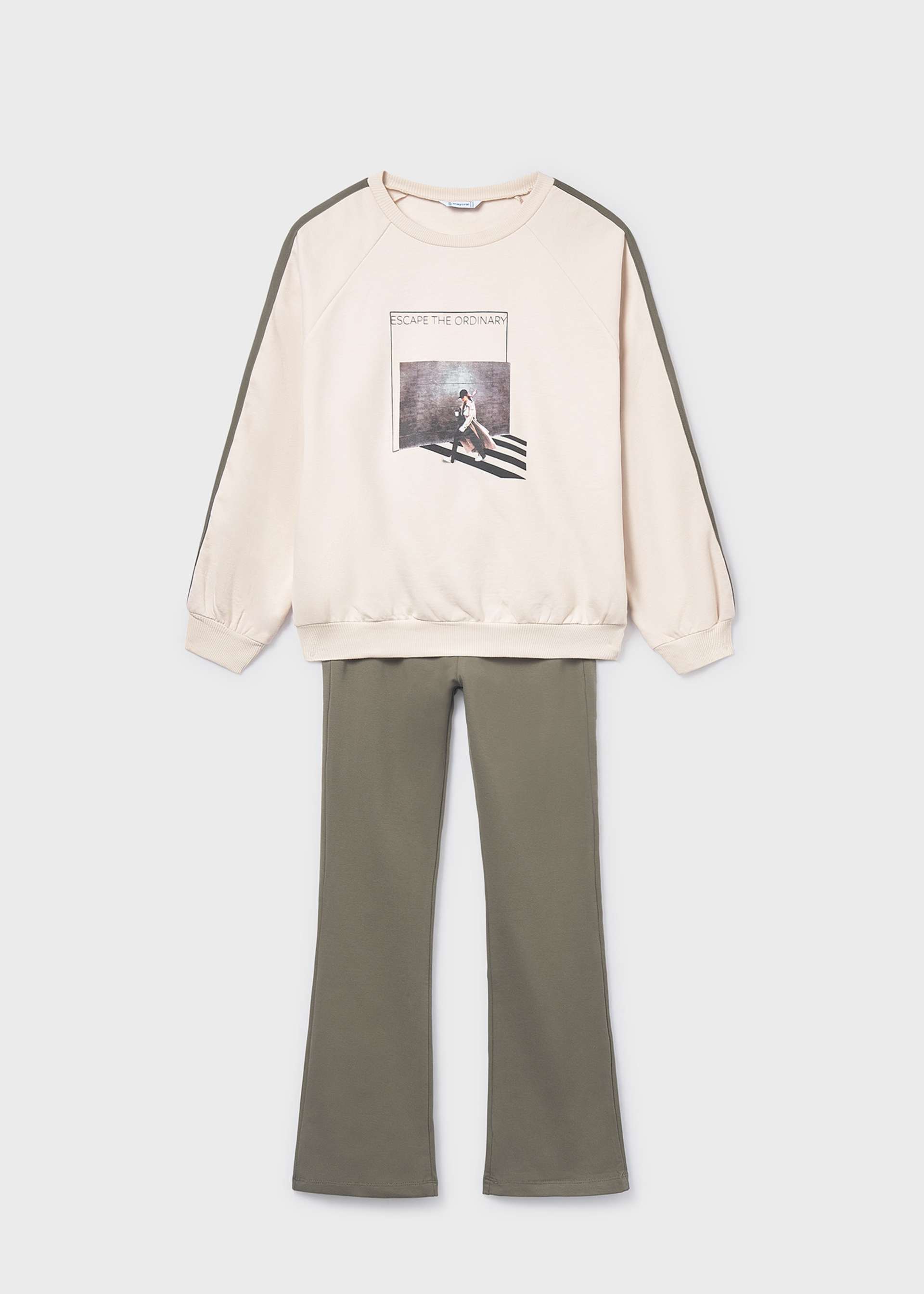 Girl Flare Leggings and Sweatshirt Set