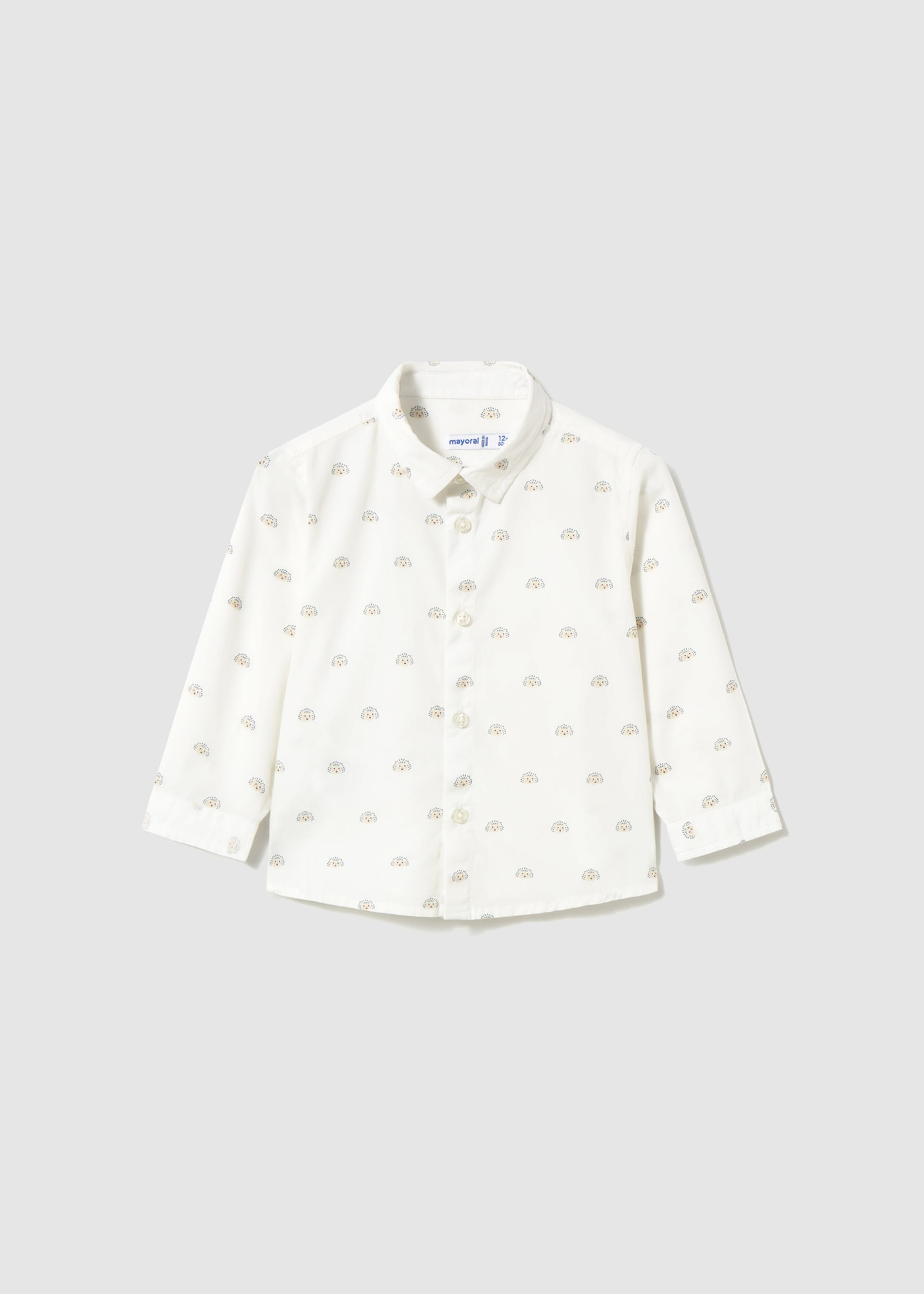 Camisa popelín estampada bebé