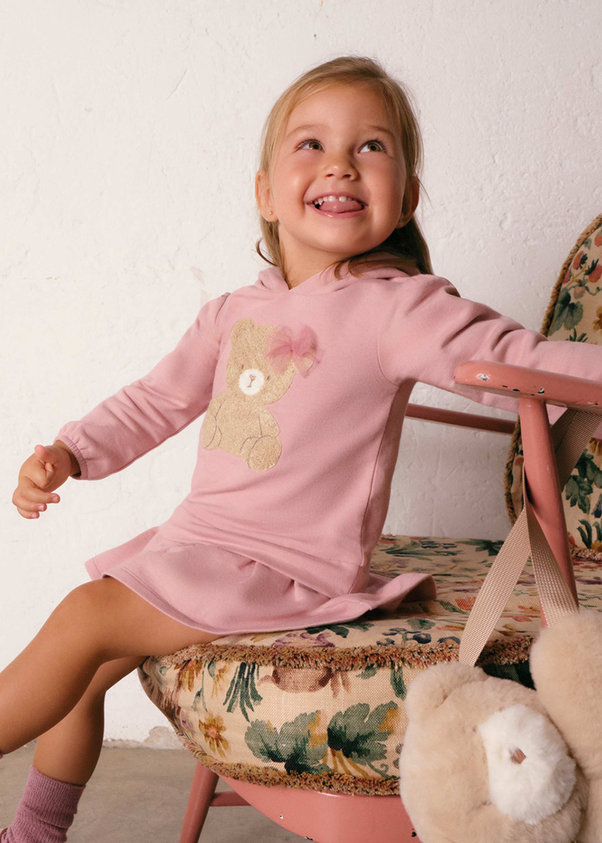 Robe en molleton à capuche bébé