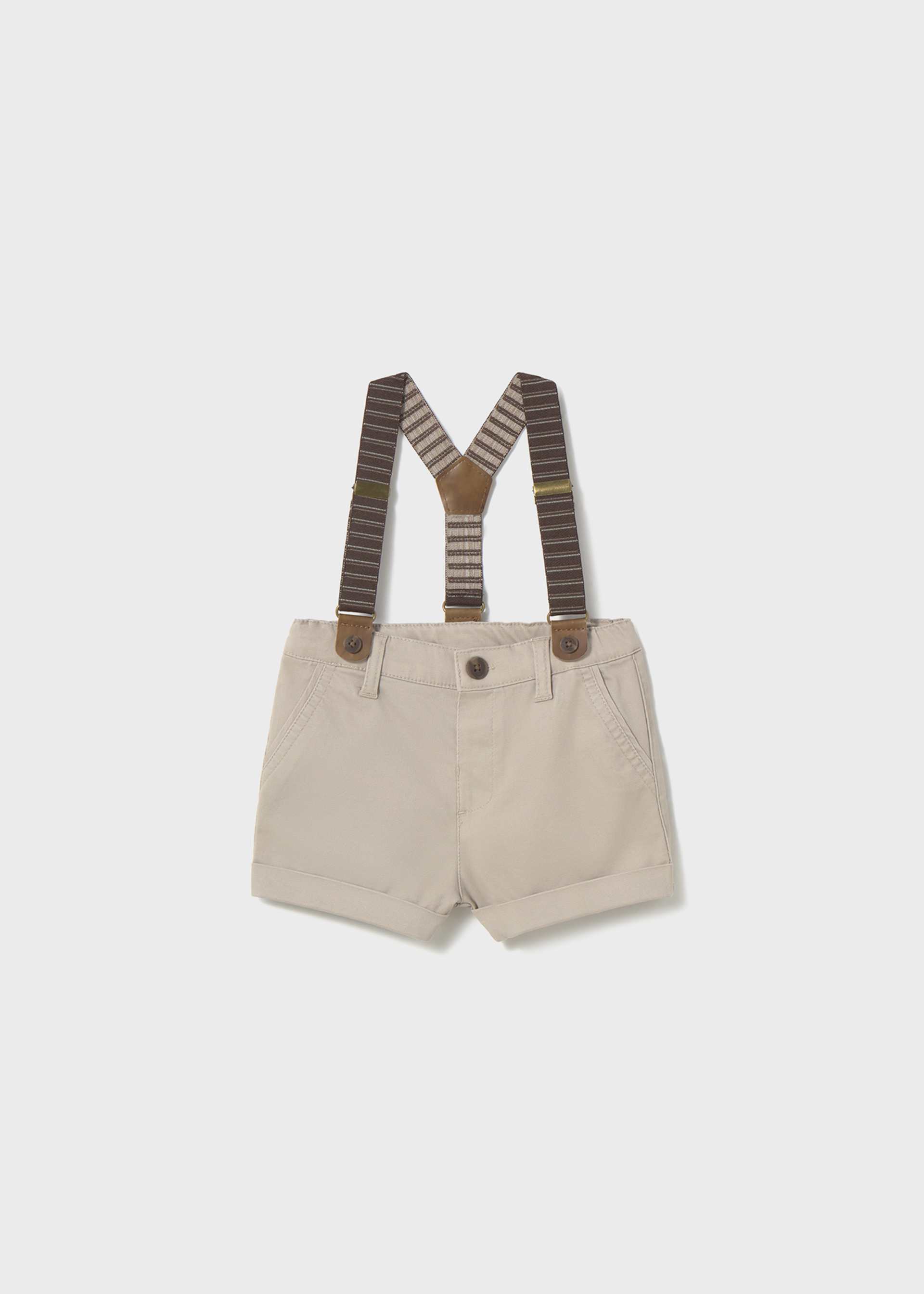 Piqué-Bermudas Hosenträger Baby