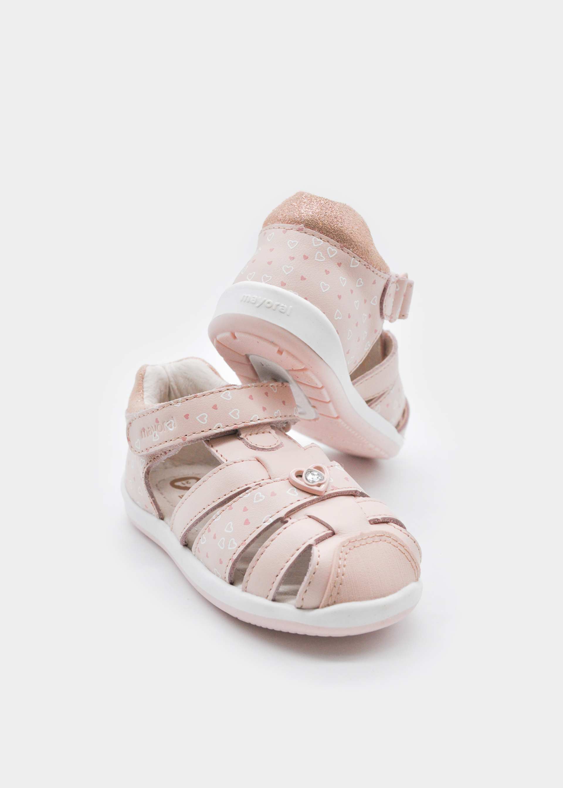 Sandali ragnetto pelle neonata