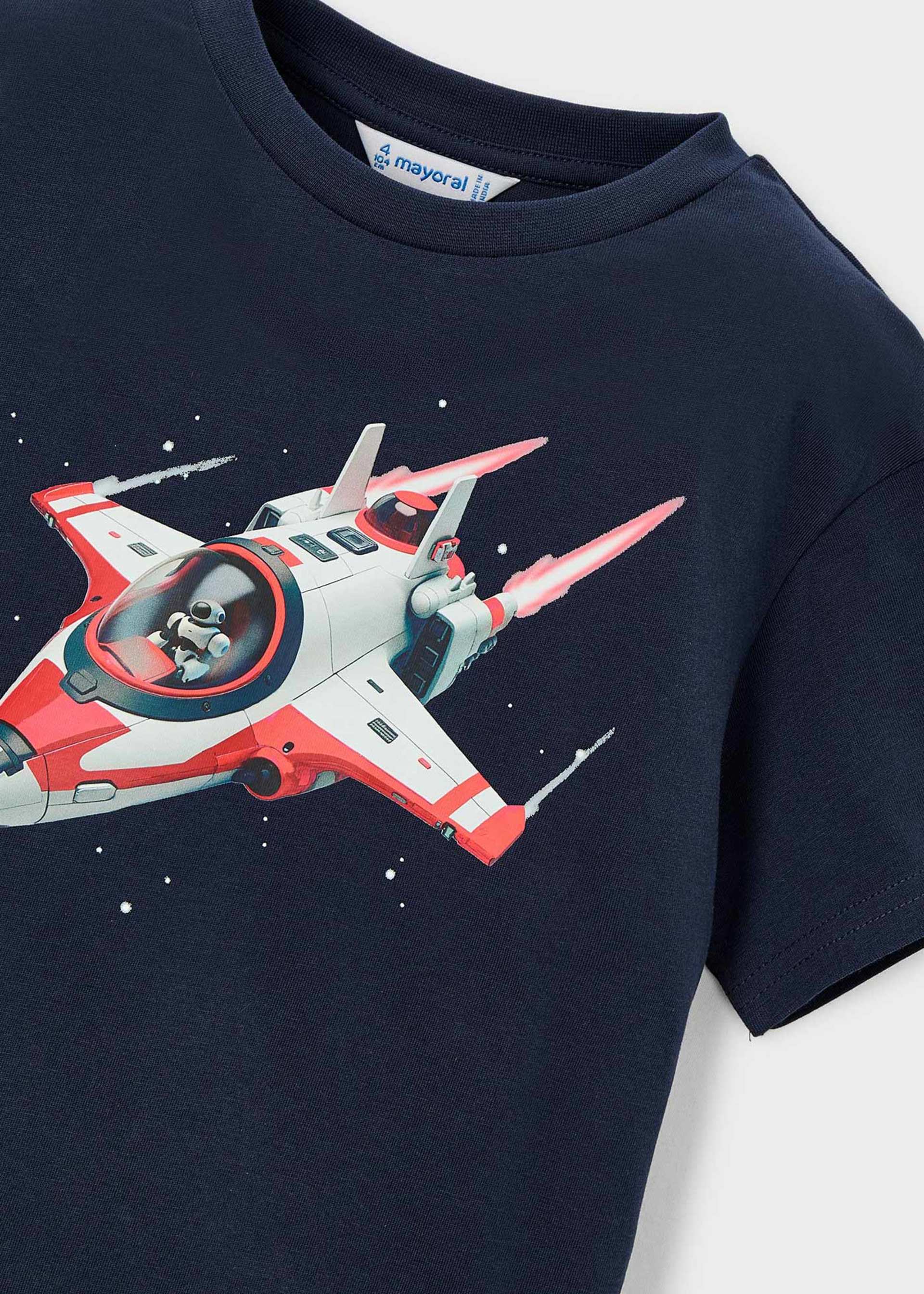 Playera nave espacial niño