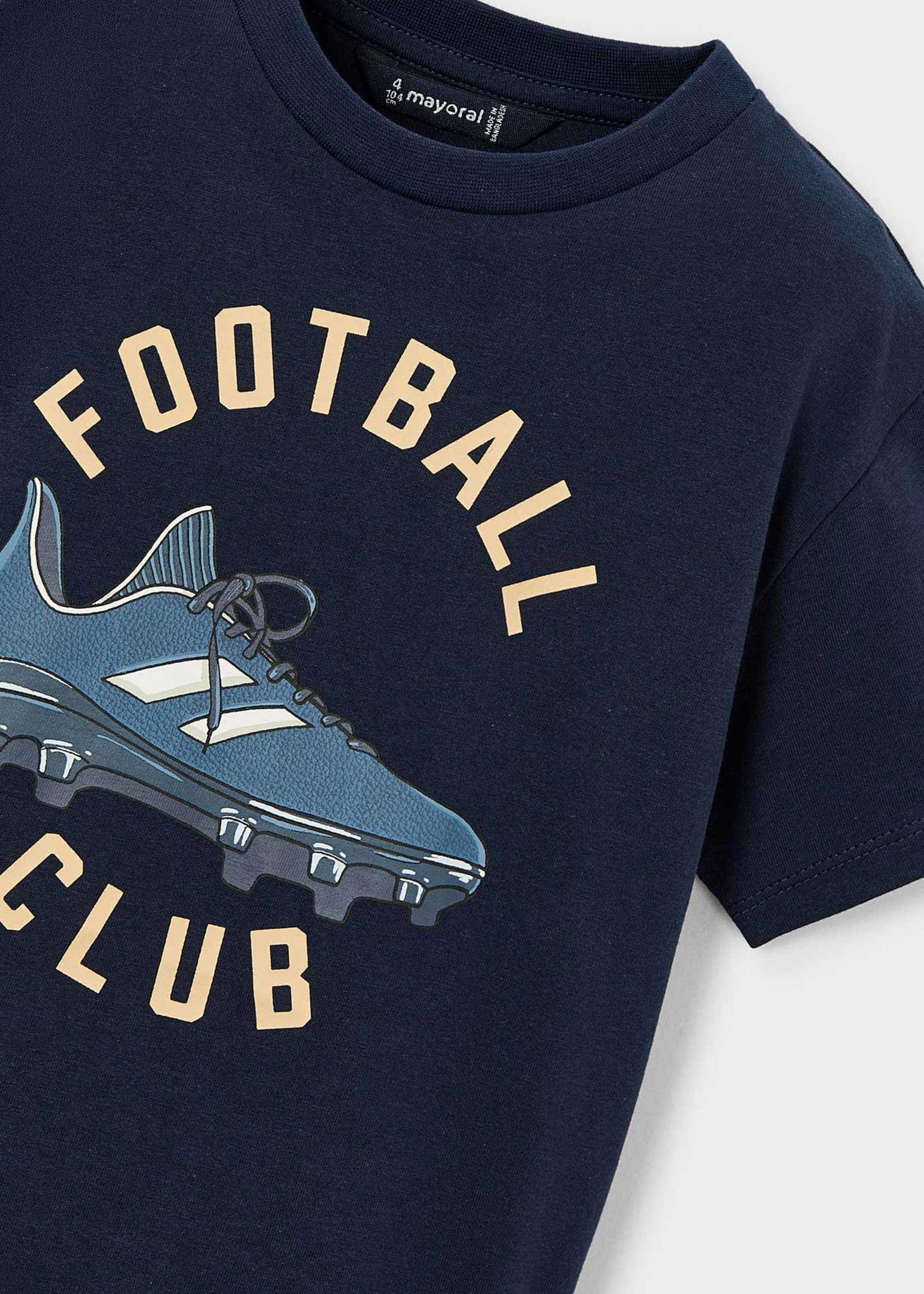 Boys' football boots T-shirt