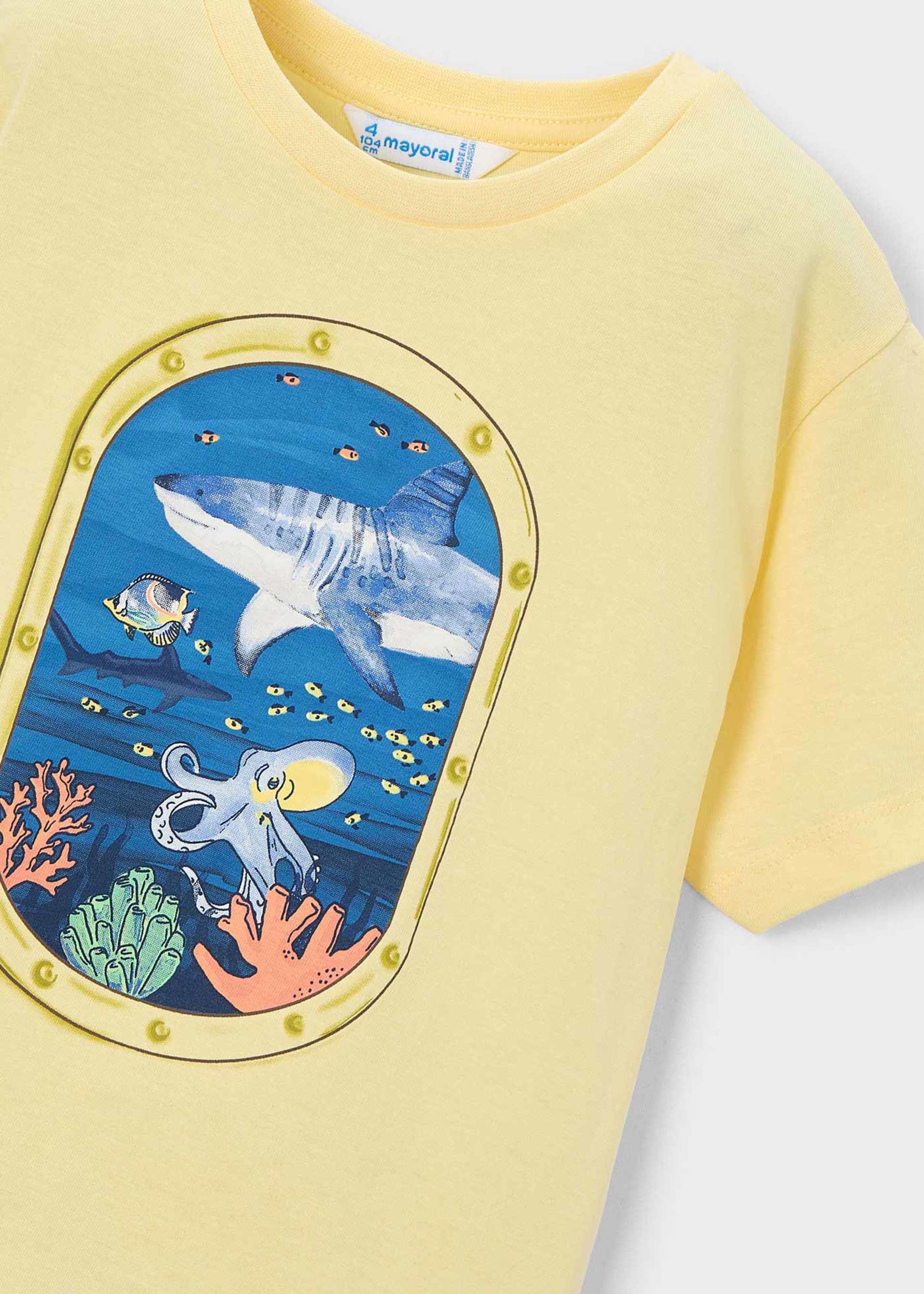Boy Submarine Window Graphic T-shirt