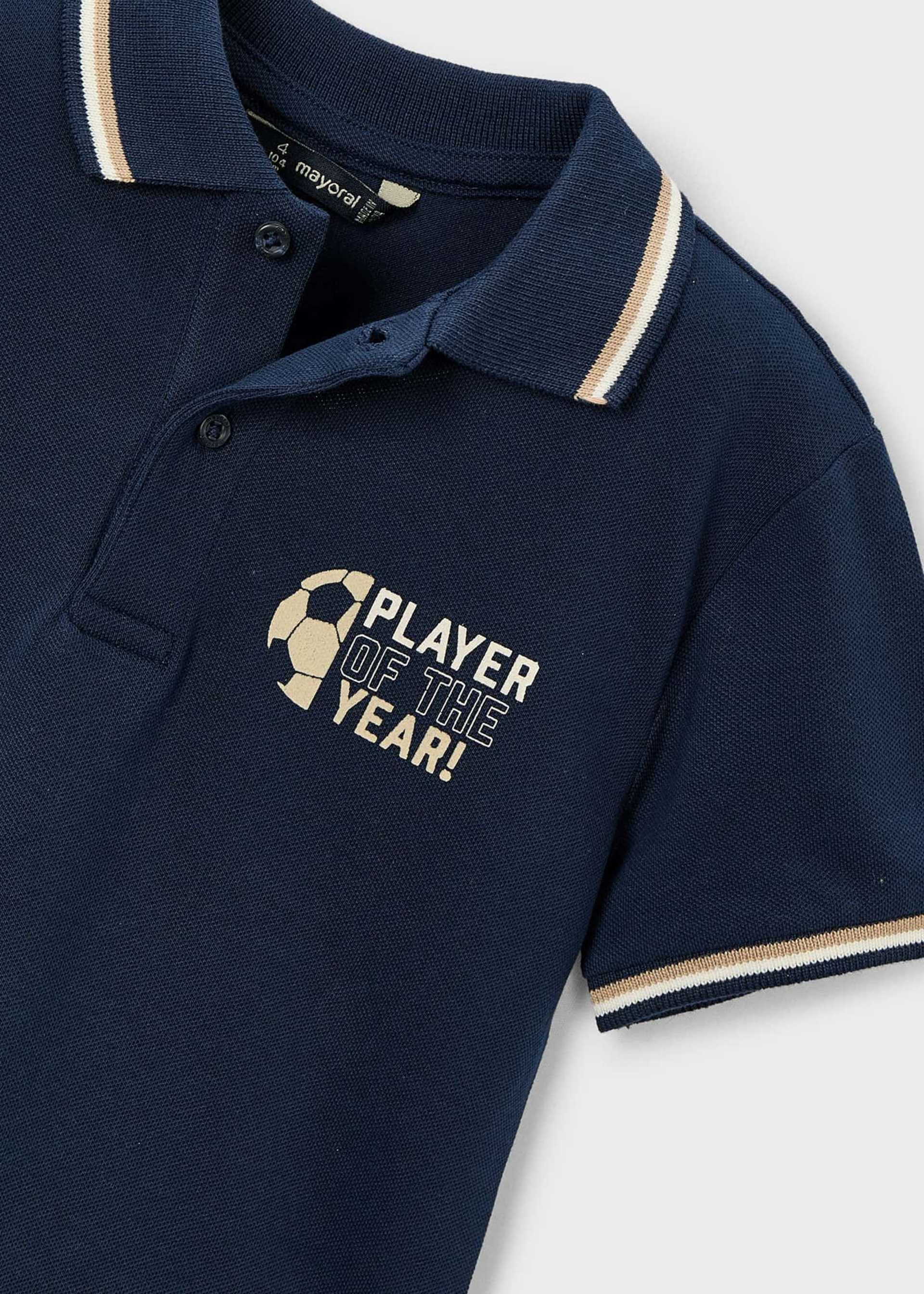Boys' football polo shirt