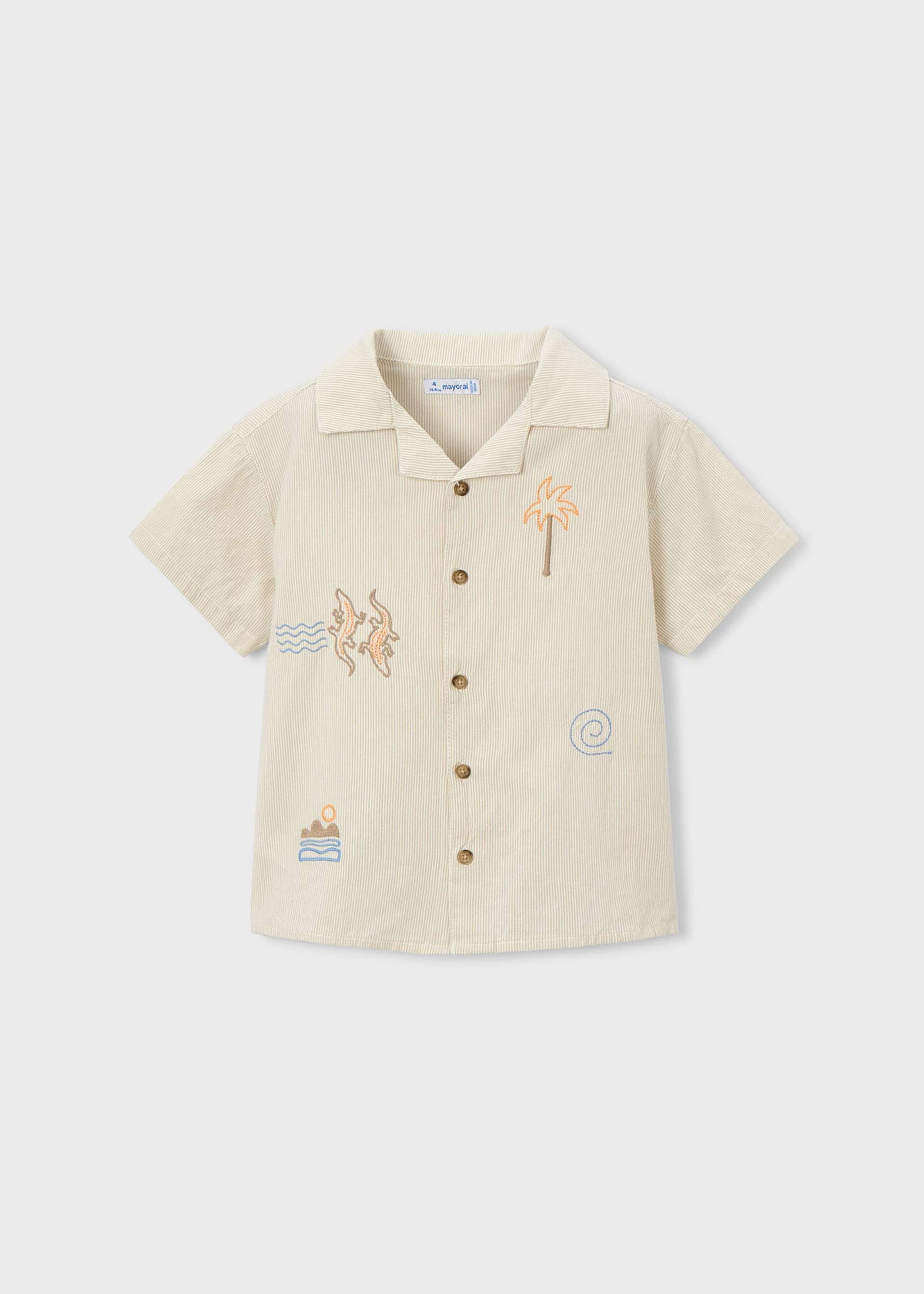 Camicia dettagli ricamati bambino