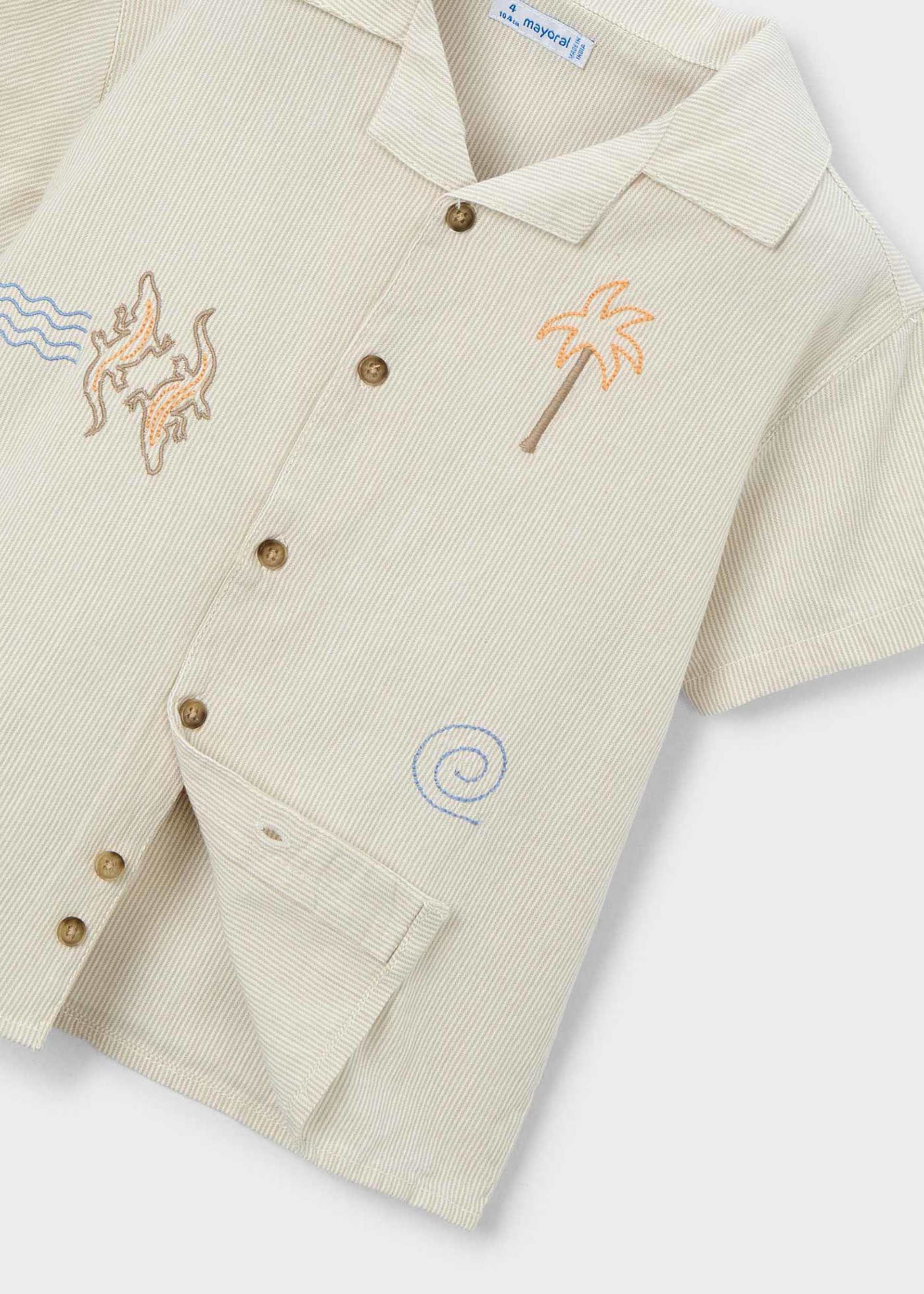 Camicia dettagli ricamati bambino