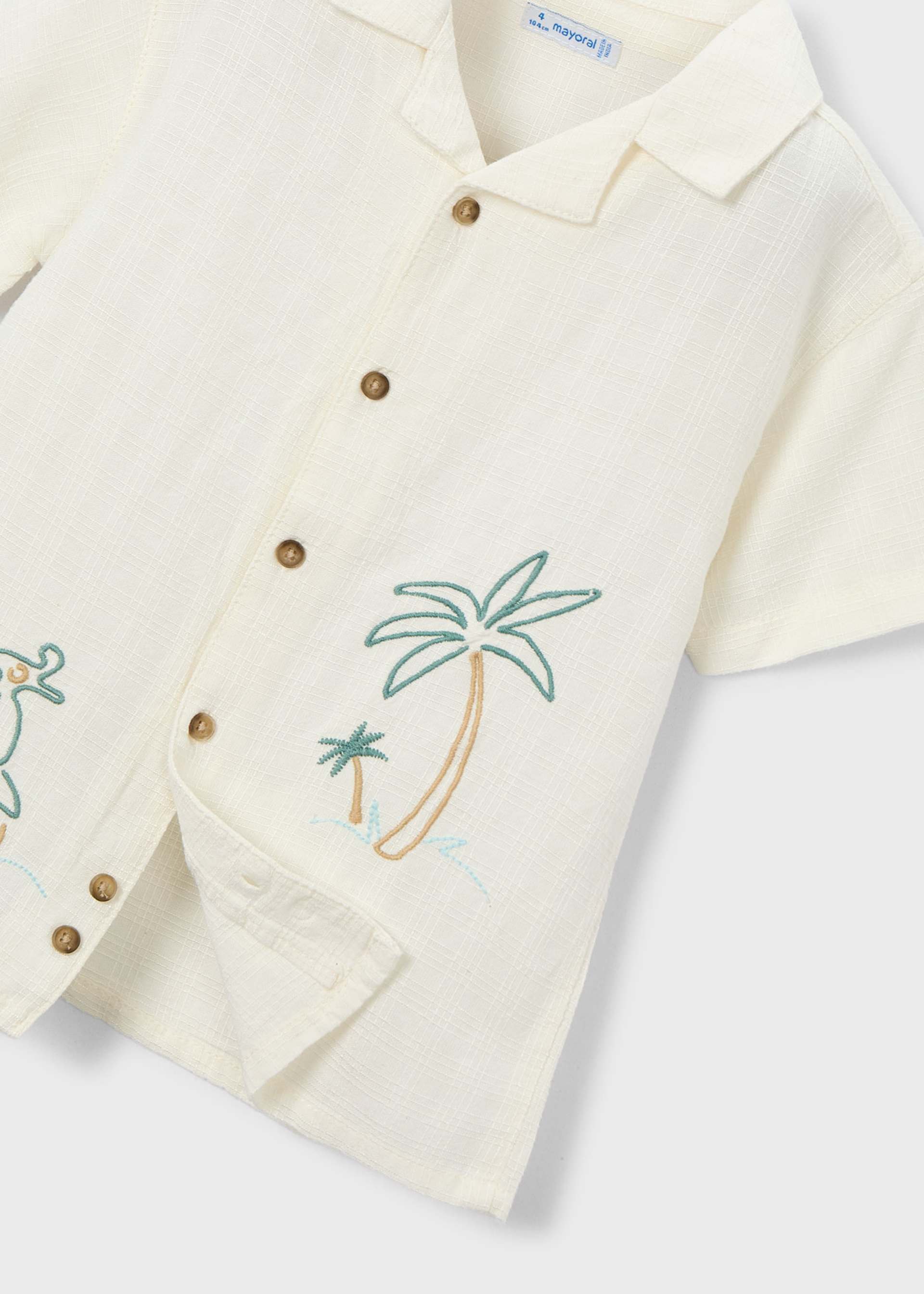 Hemd mit Stickdetails Jungen