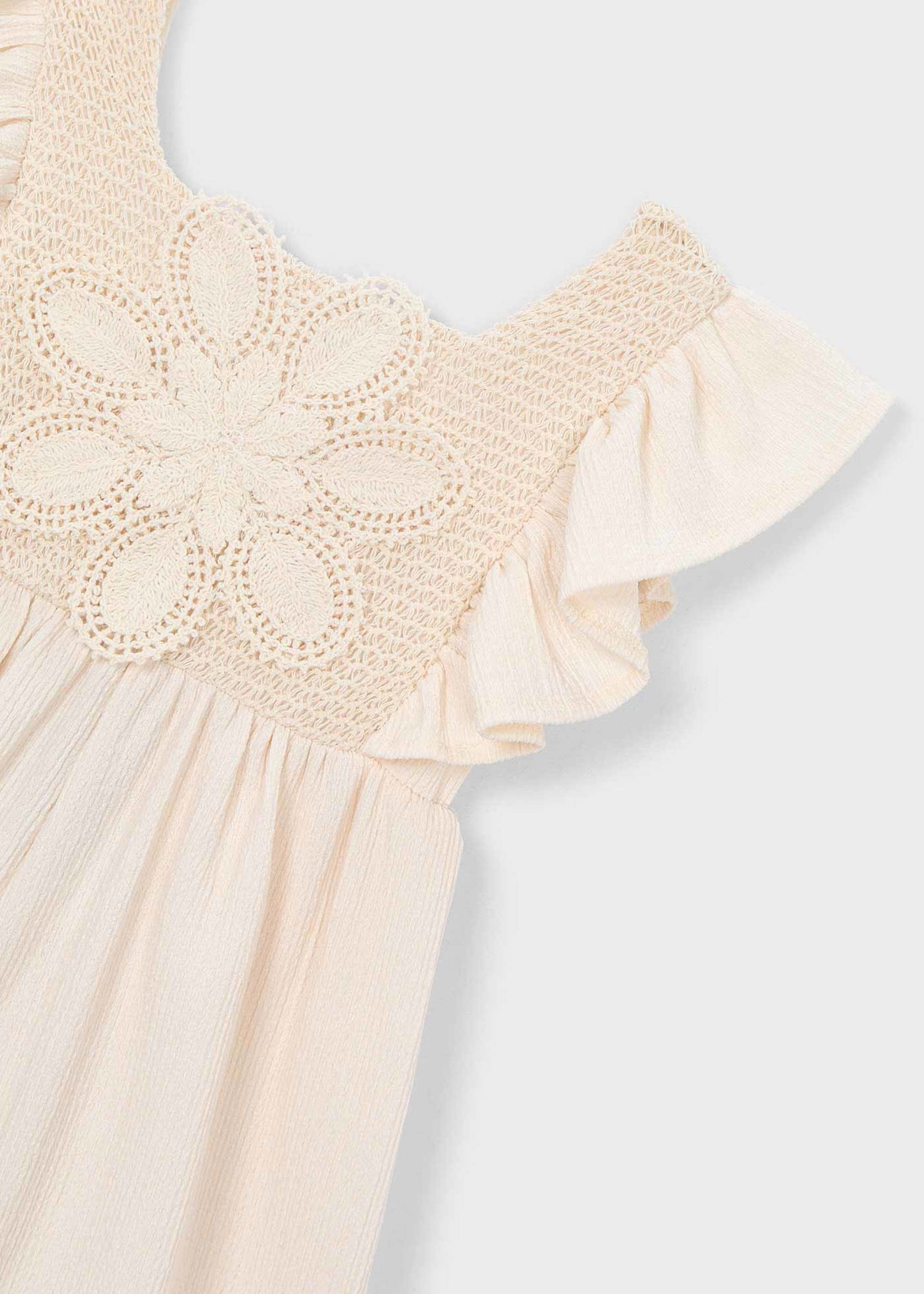 Jumpsuit Häkeldetails Mädchen