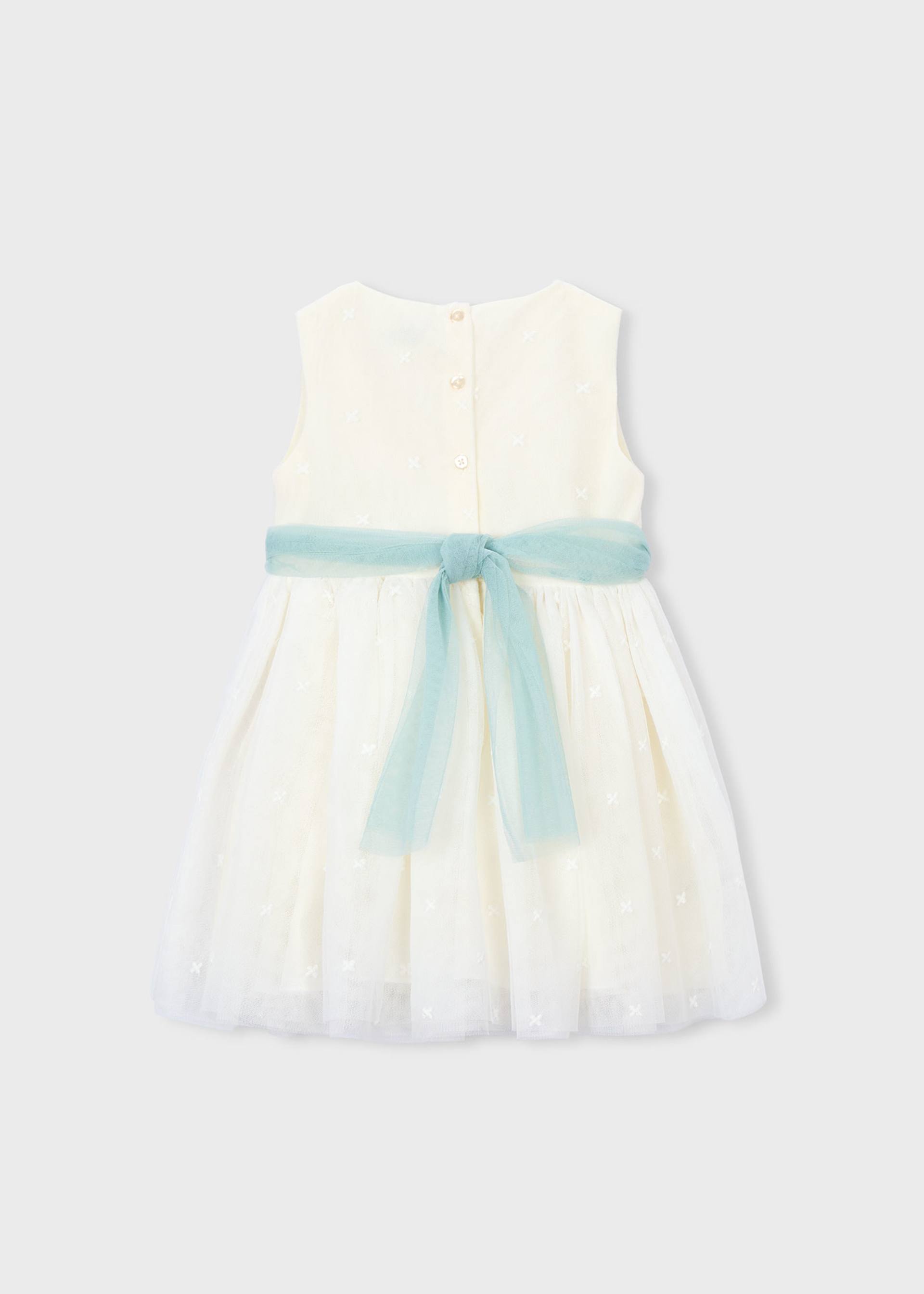 Robe cérémonie en tulle brodé fille