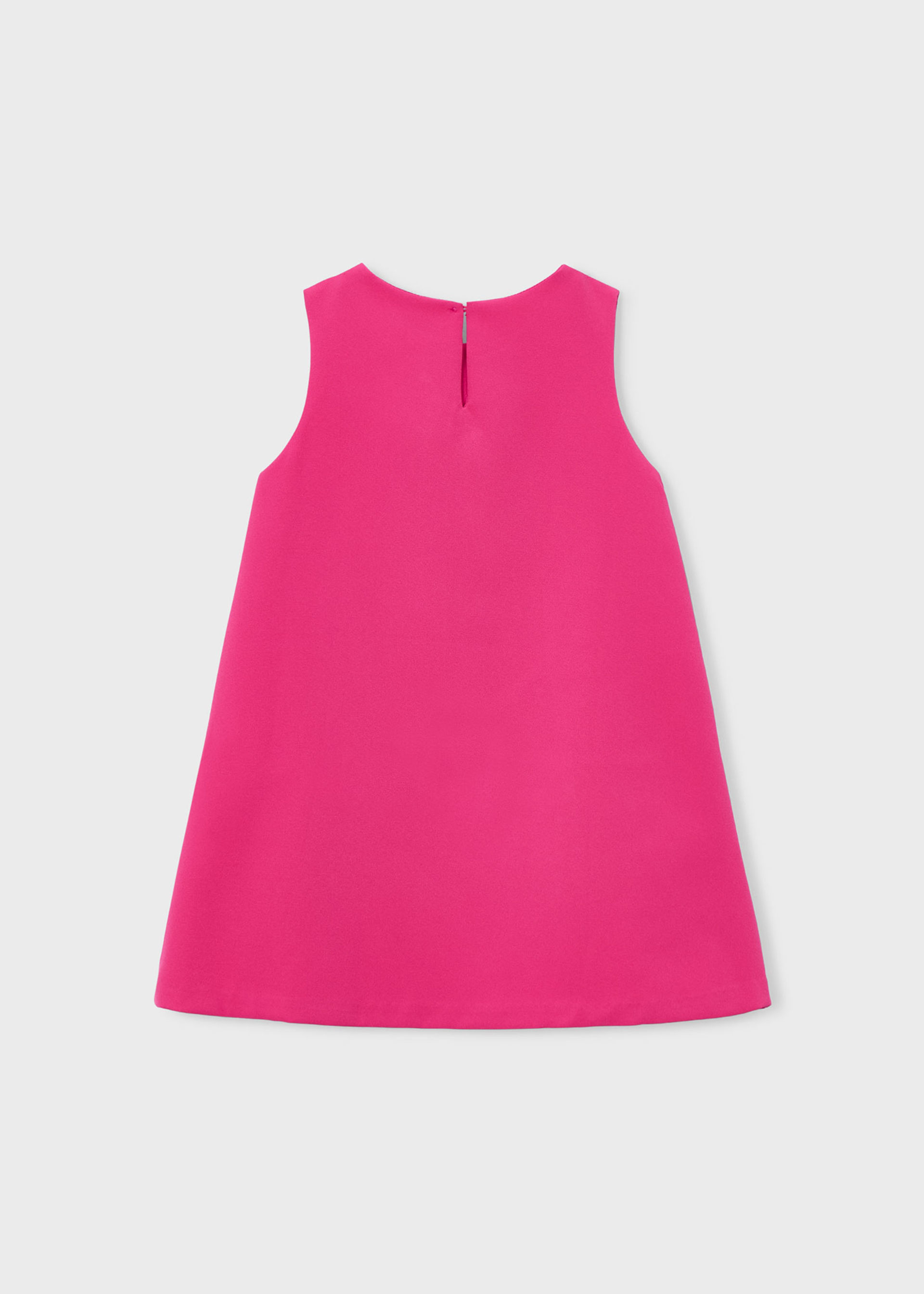 Flower applique formal dress girl