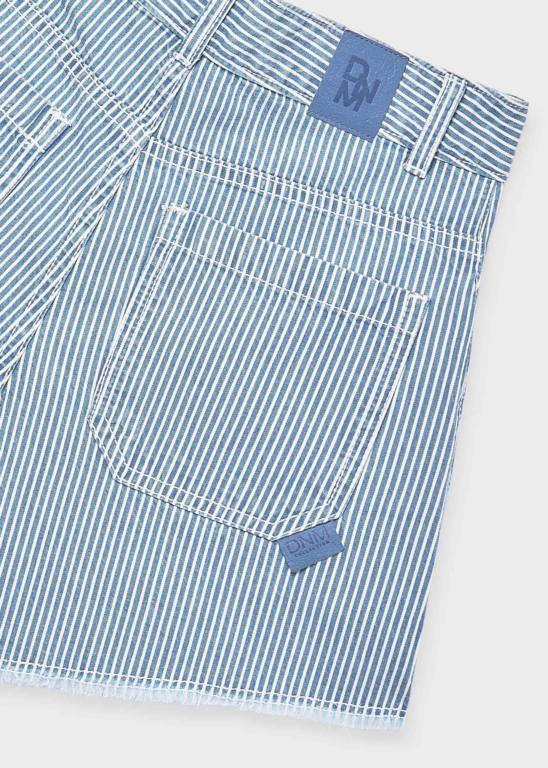 Girls' striped jeans