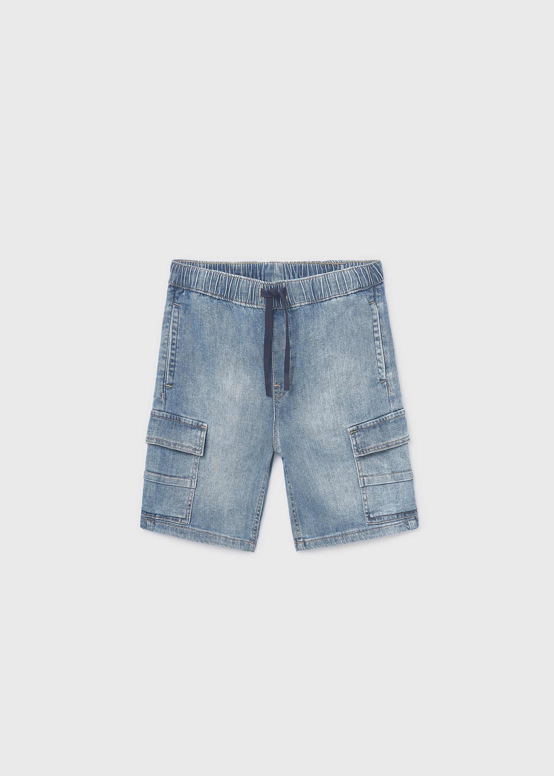 Boy Cargo Denim Shorts