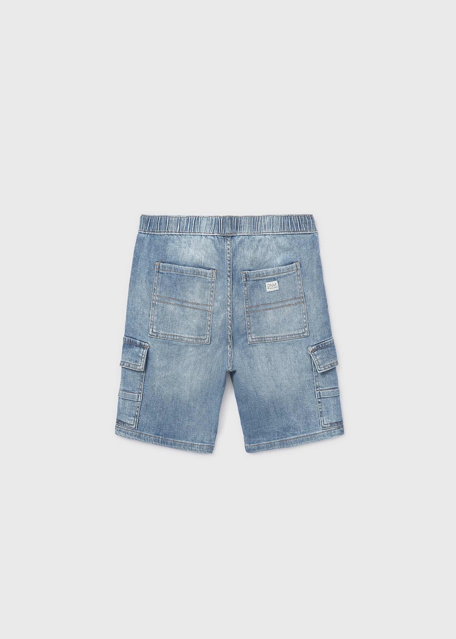 Boy's denim cargo shorts