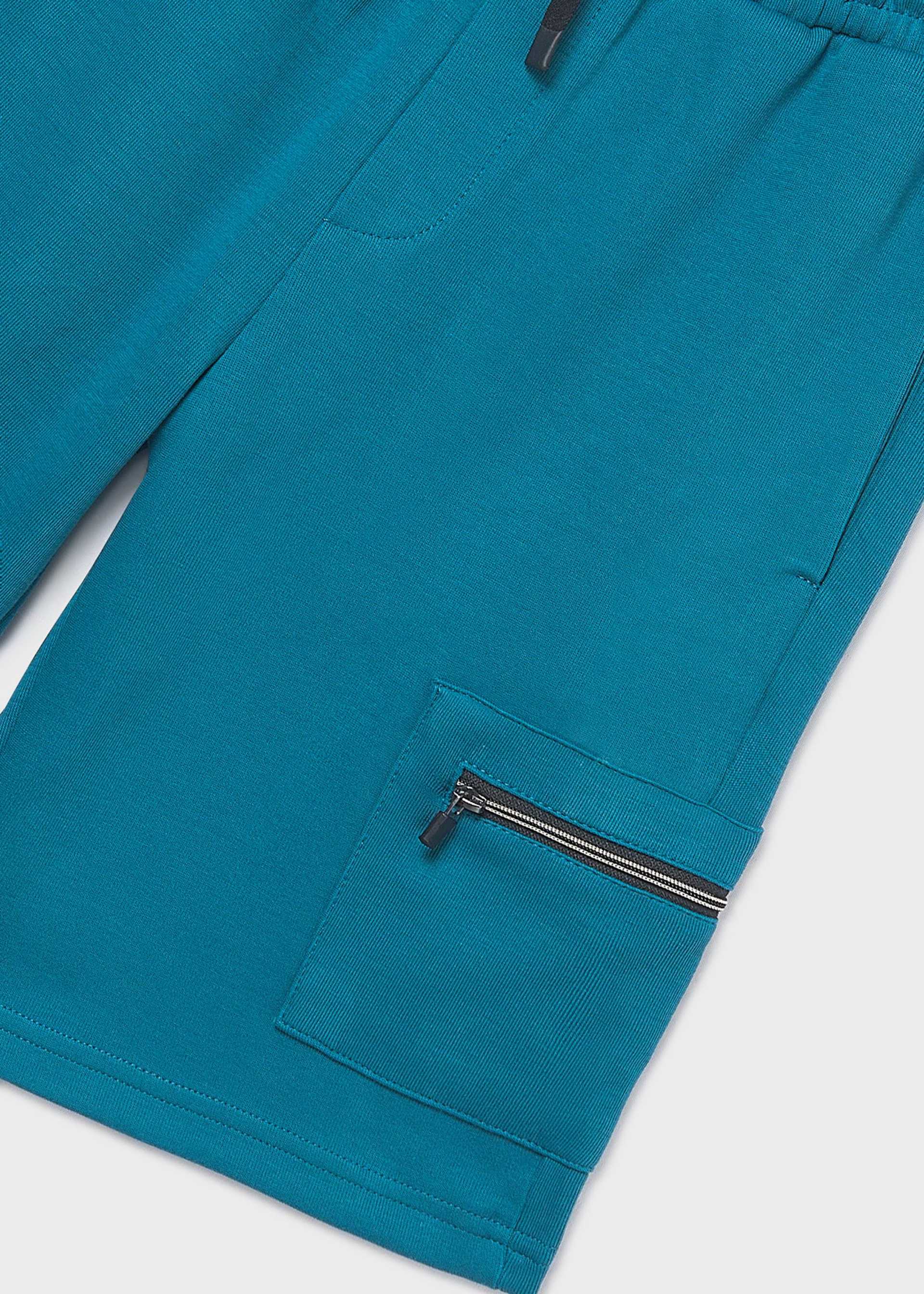 Bermuda zippé garçon