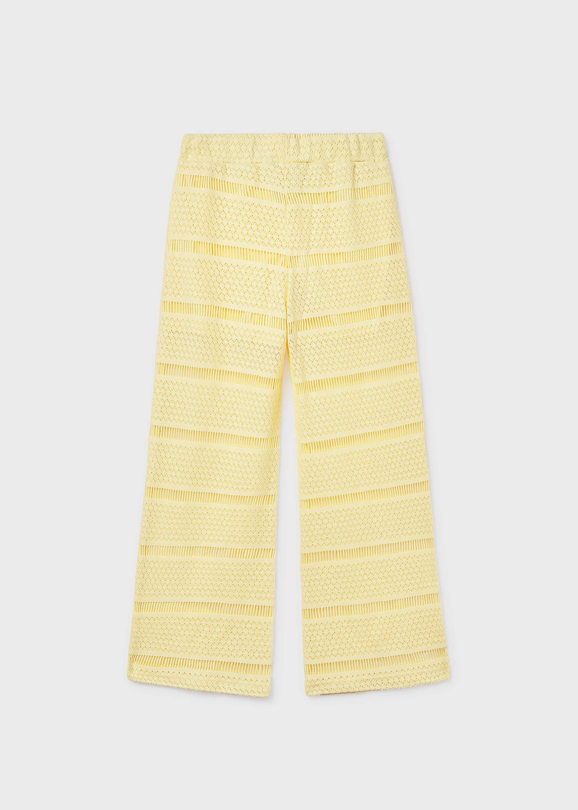 Pantalone lungo ricamato ragazza