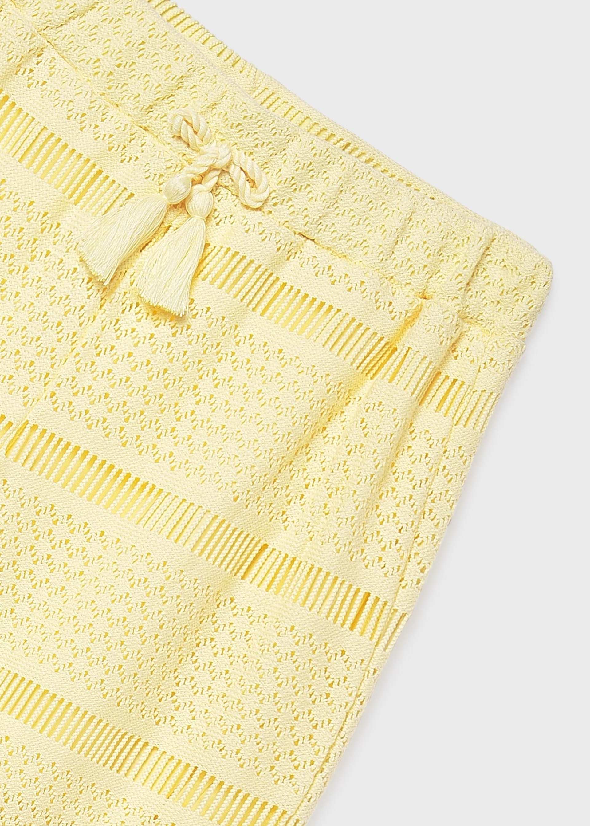 Długie spodnie crochet dla dziewczynki