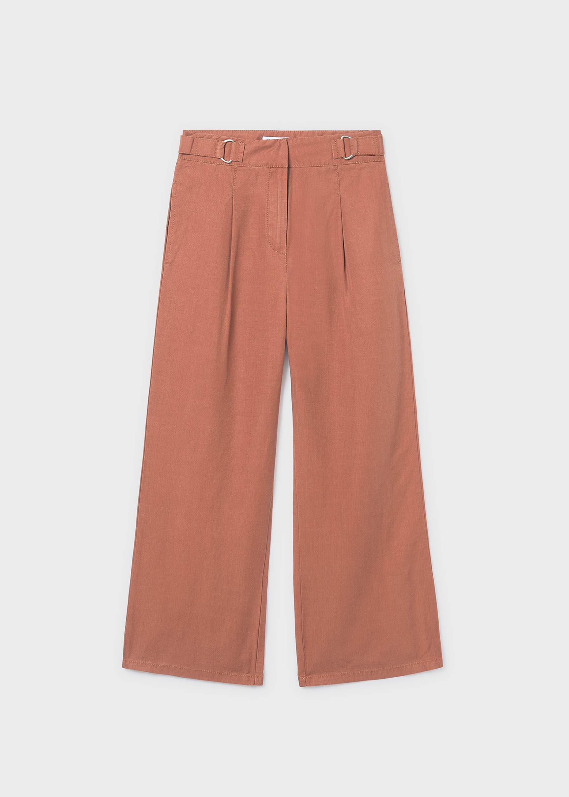 Girls' long pants with buckles