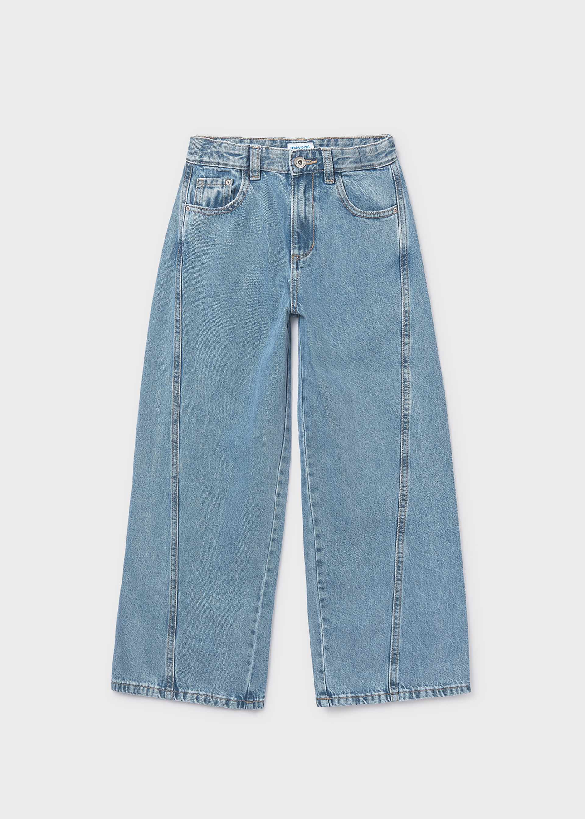 Girl Denim Wide-leg Pant