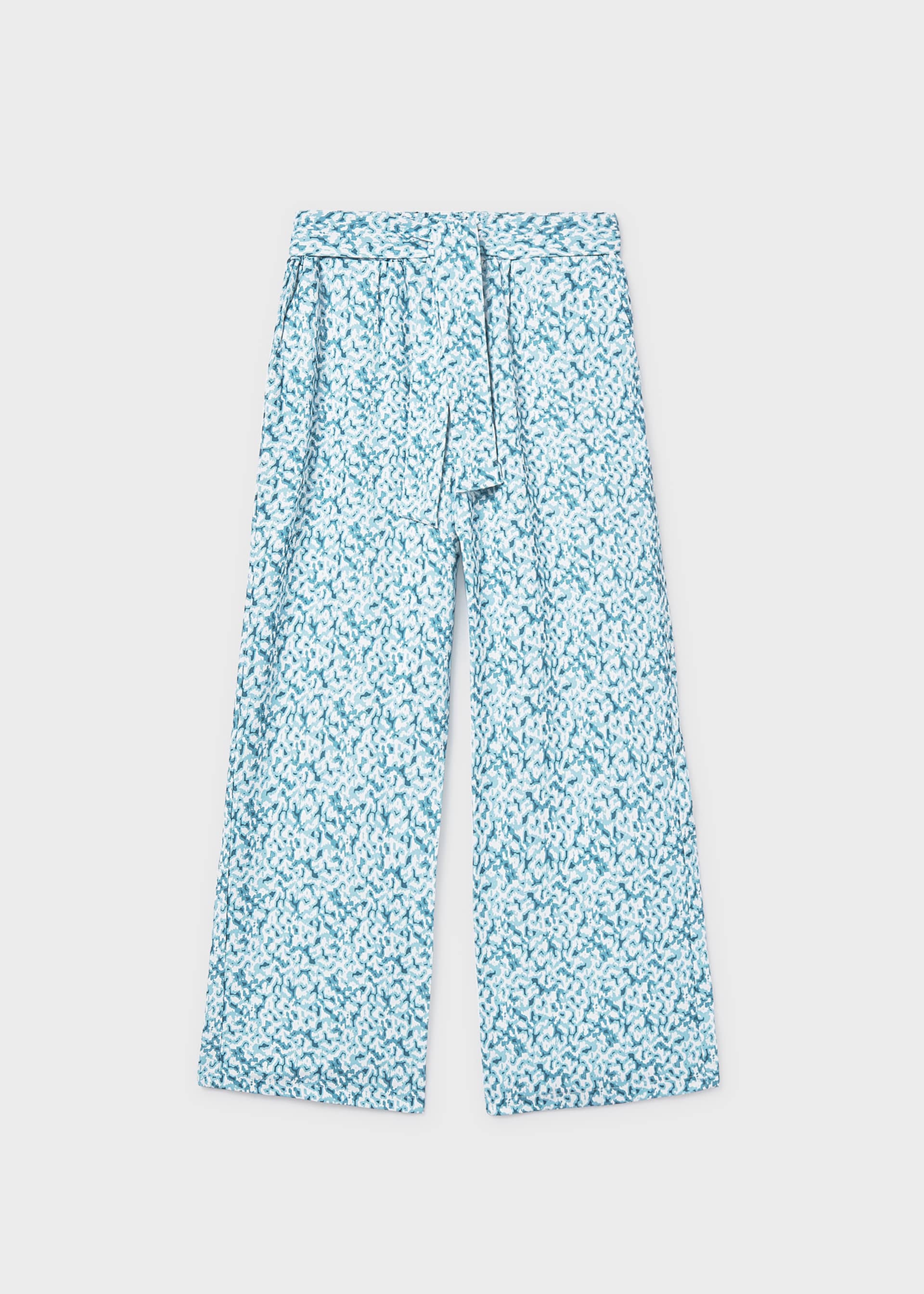 Girls' printed long trousers