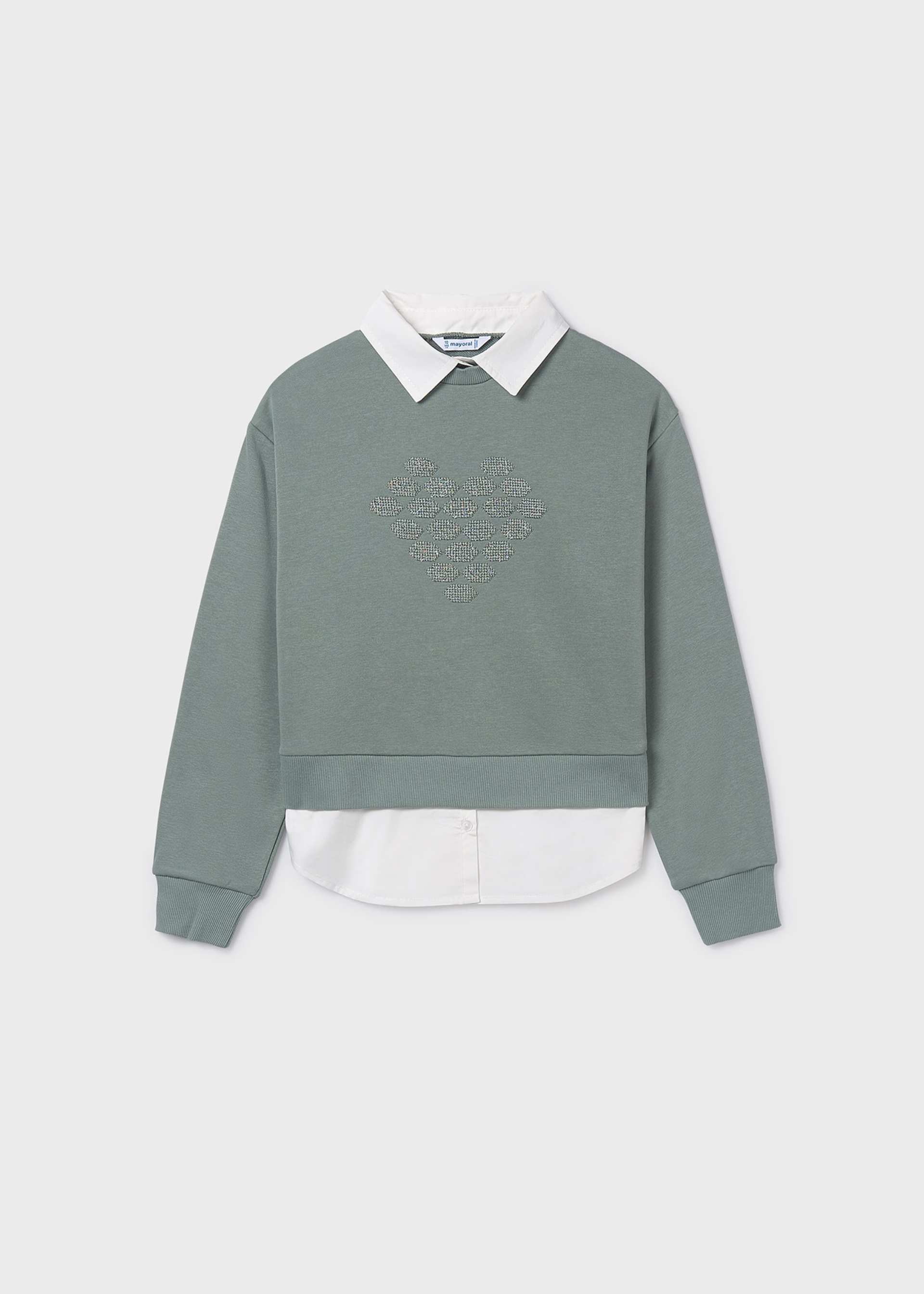 Girls jumper with shirt