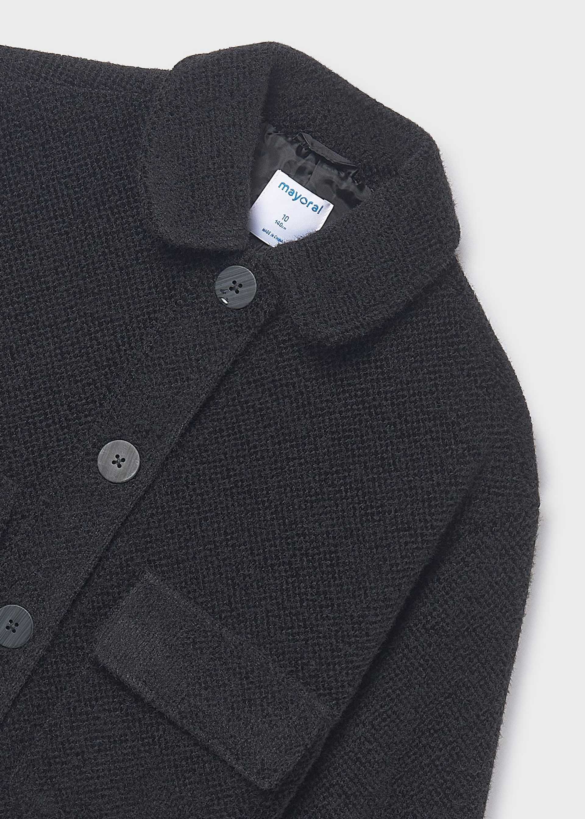 Manteau en maille fourré fille